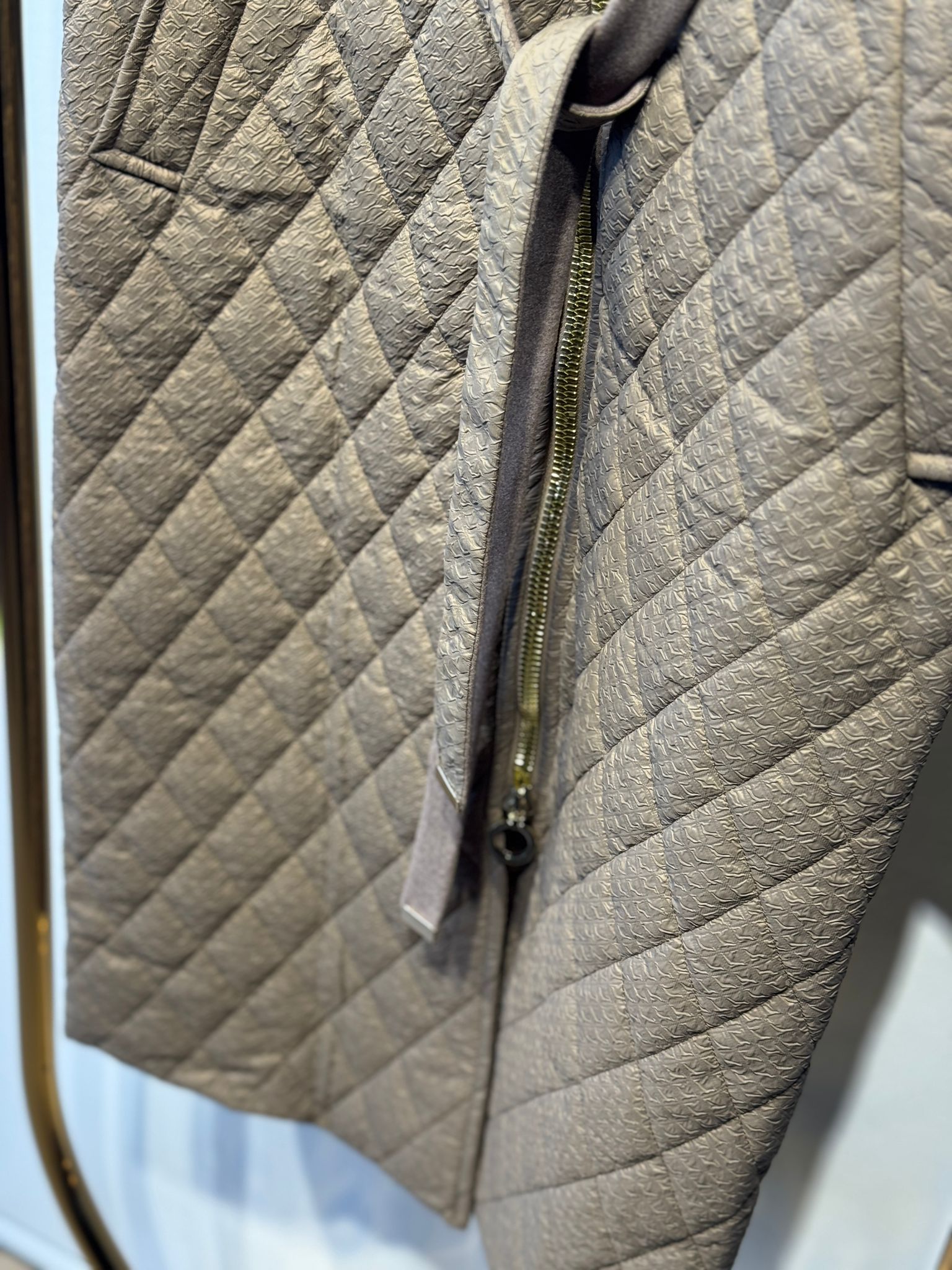 MİSSEMRAMİSS Velure Kapitone Uzun Mont