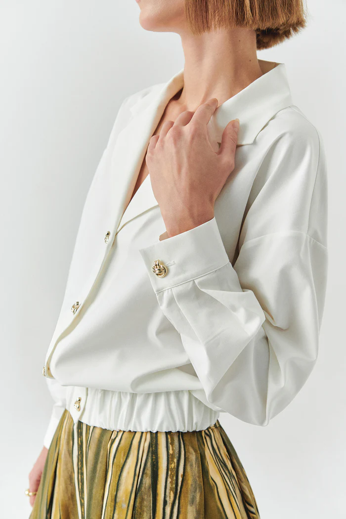 EXQUİSE Gold Düğmeli Romina Kısa Ceket