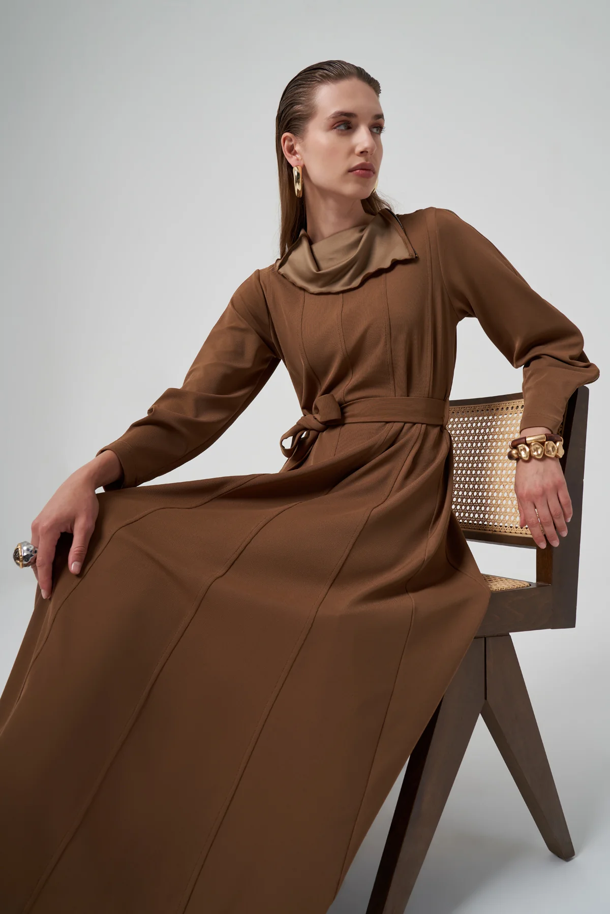 MİSSWHENCE 38803 Fermuar Detaylı Elbise