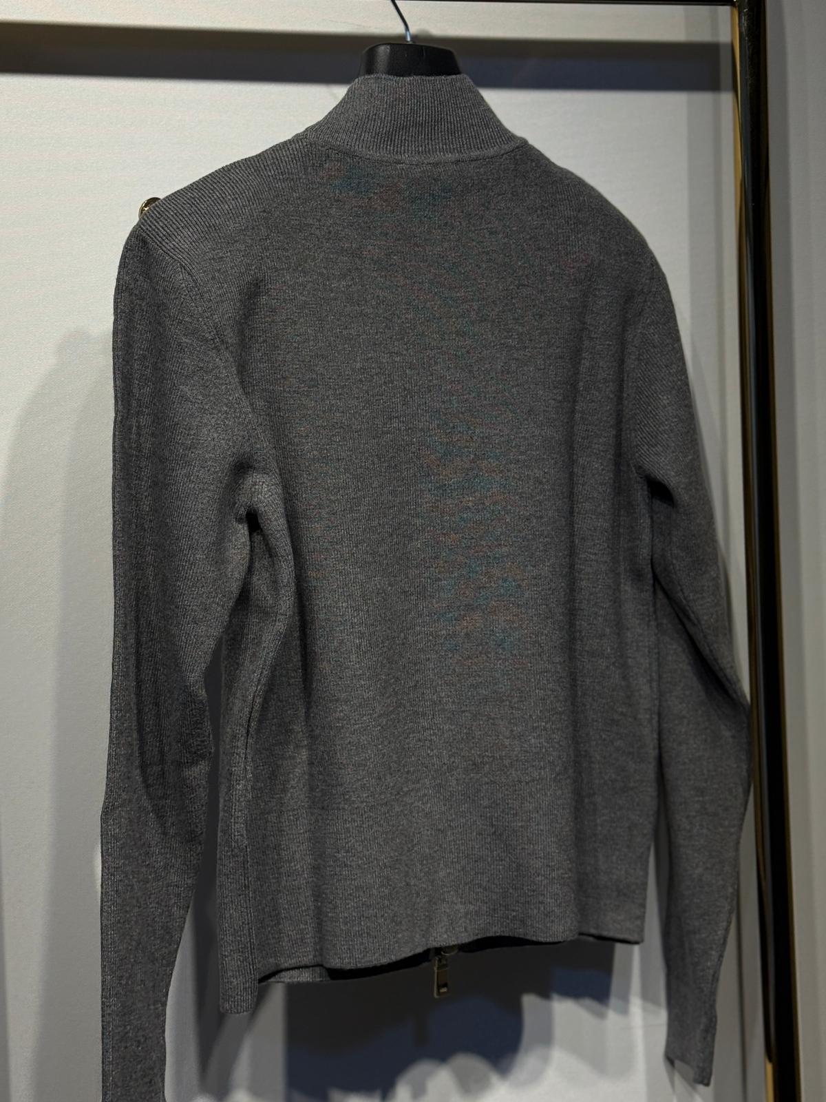 GHİSA Omuz Gold Düğme İşlemeli Fermuar Detaylı Vatkalı Merserize Tunik