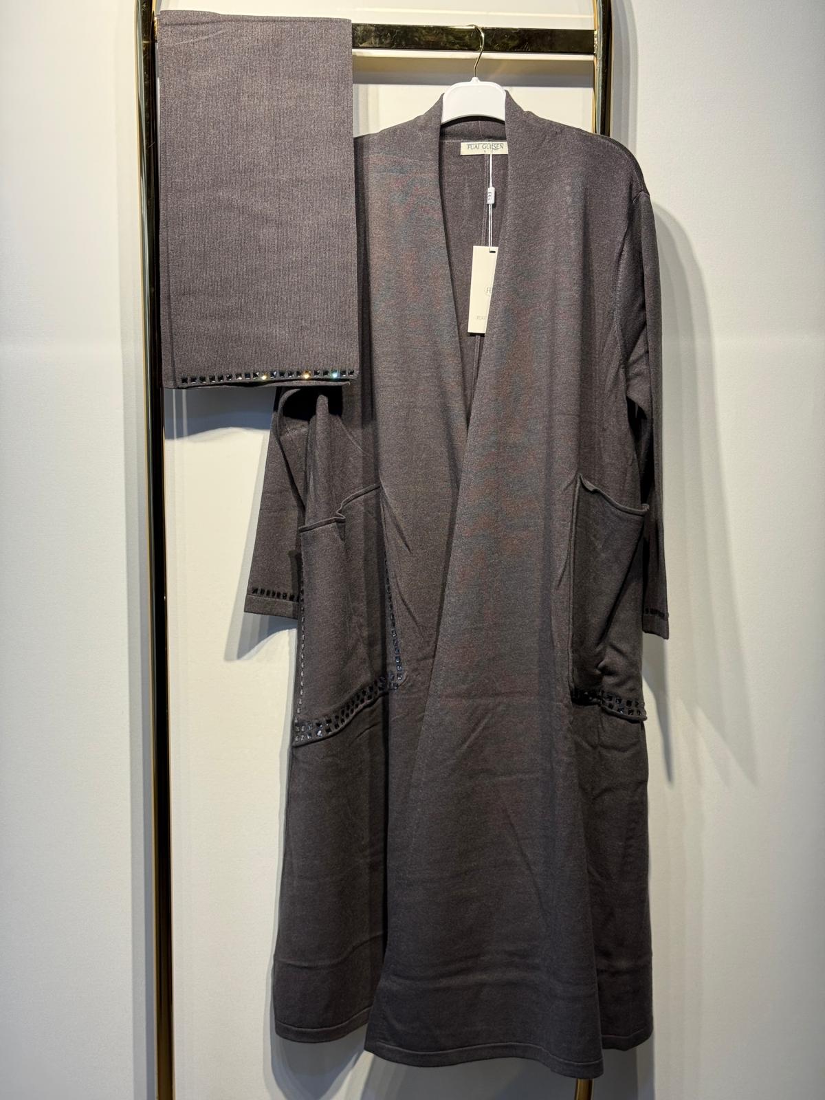 FUAT GÜRSEN Atkı Hediyeli Merserize Uzun Kap