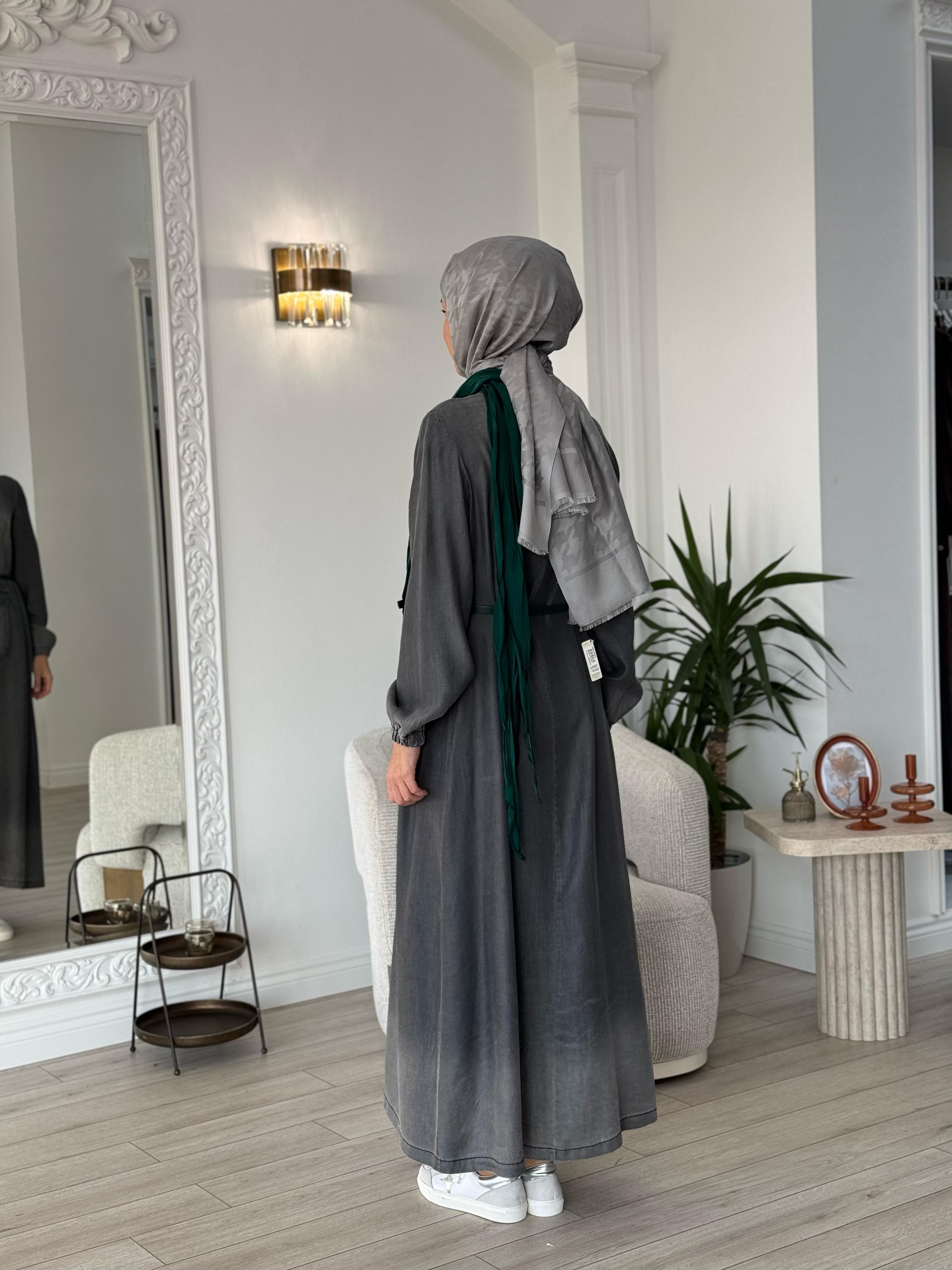 MİSSWHENCE 37804 Flar Detaylı Elbise