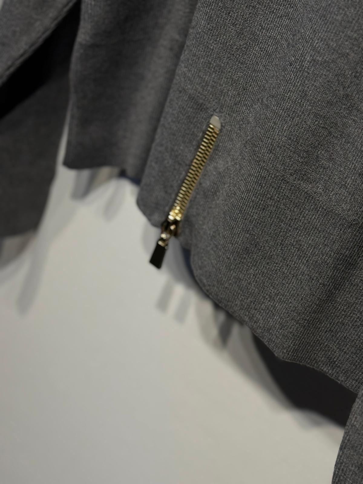 GHİSA Omuz Gold Düğme İşlemeli Fermuar Detaylı Vatkalı Merserize Tunik