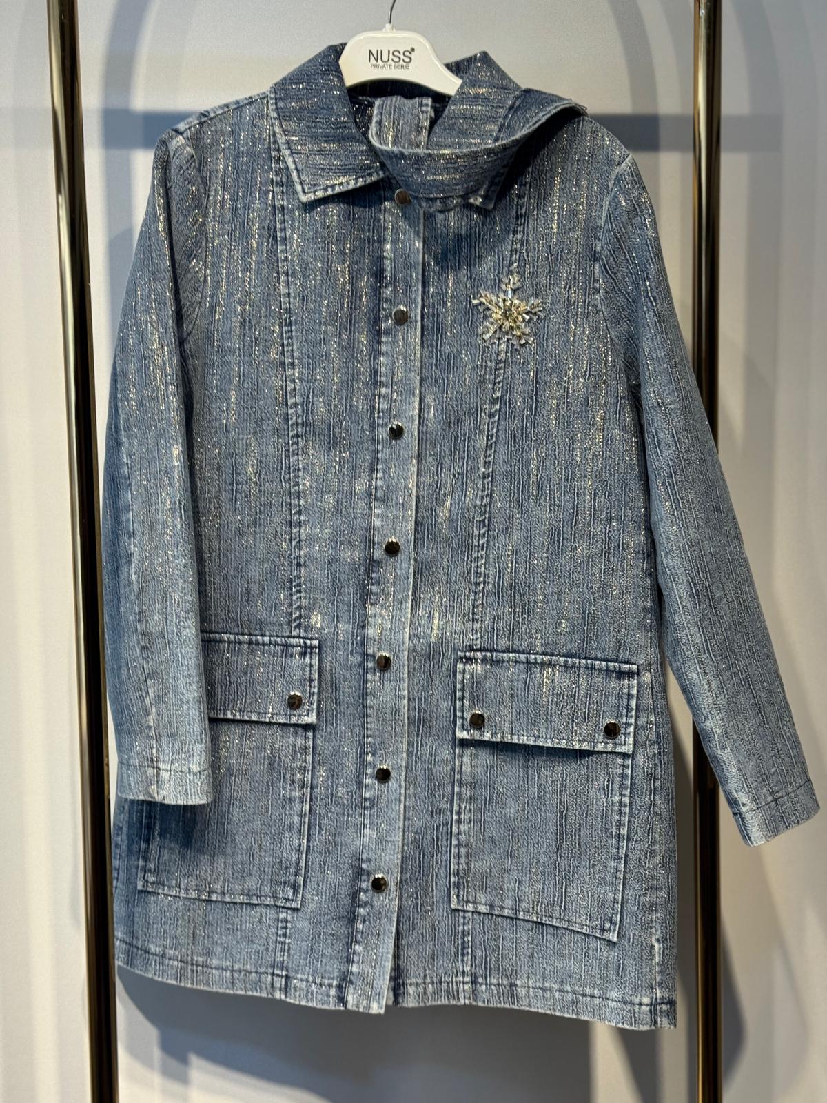 NUSS Parla İplik Geçişli Denim Kap