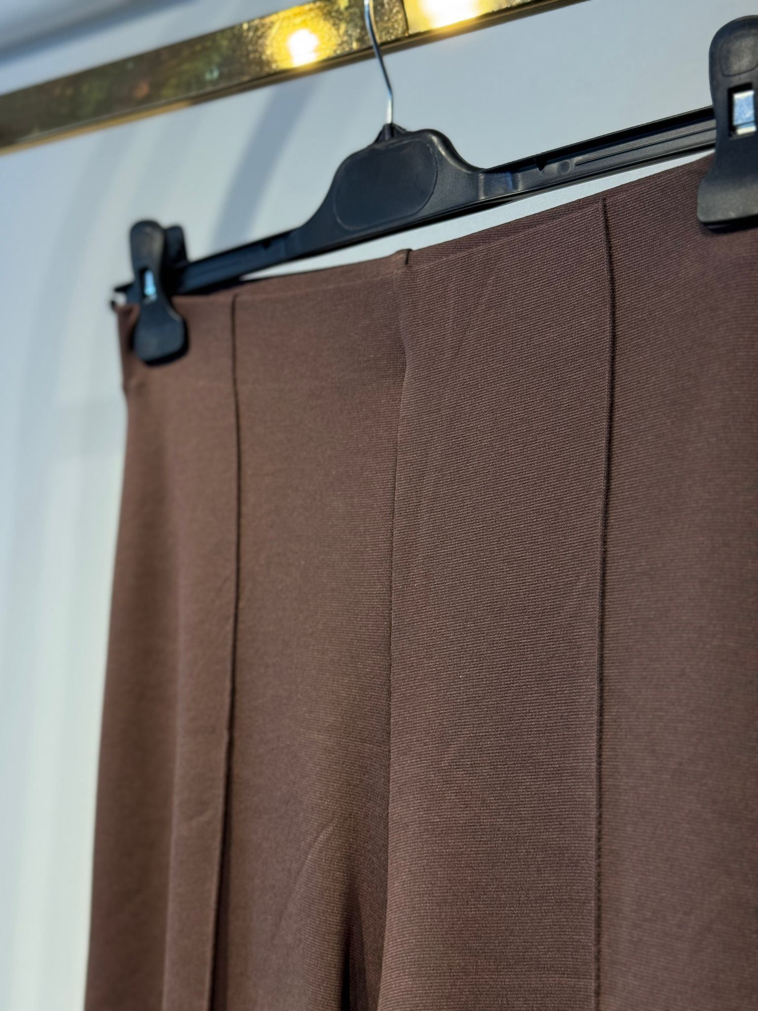 CEREMONY Nervürlü Kemersiz Çelik Pantolon