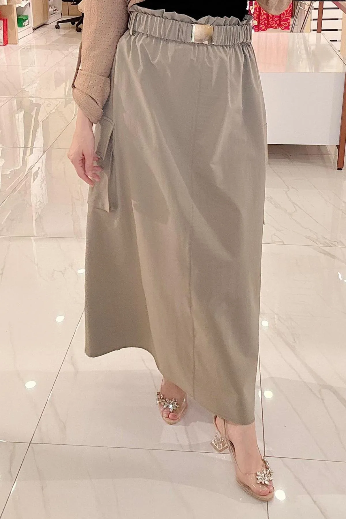 SENTEZ NEF CEPLİ LASTİKLİ ETEK