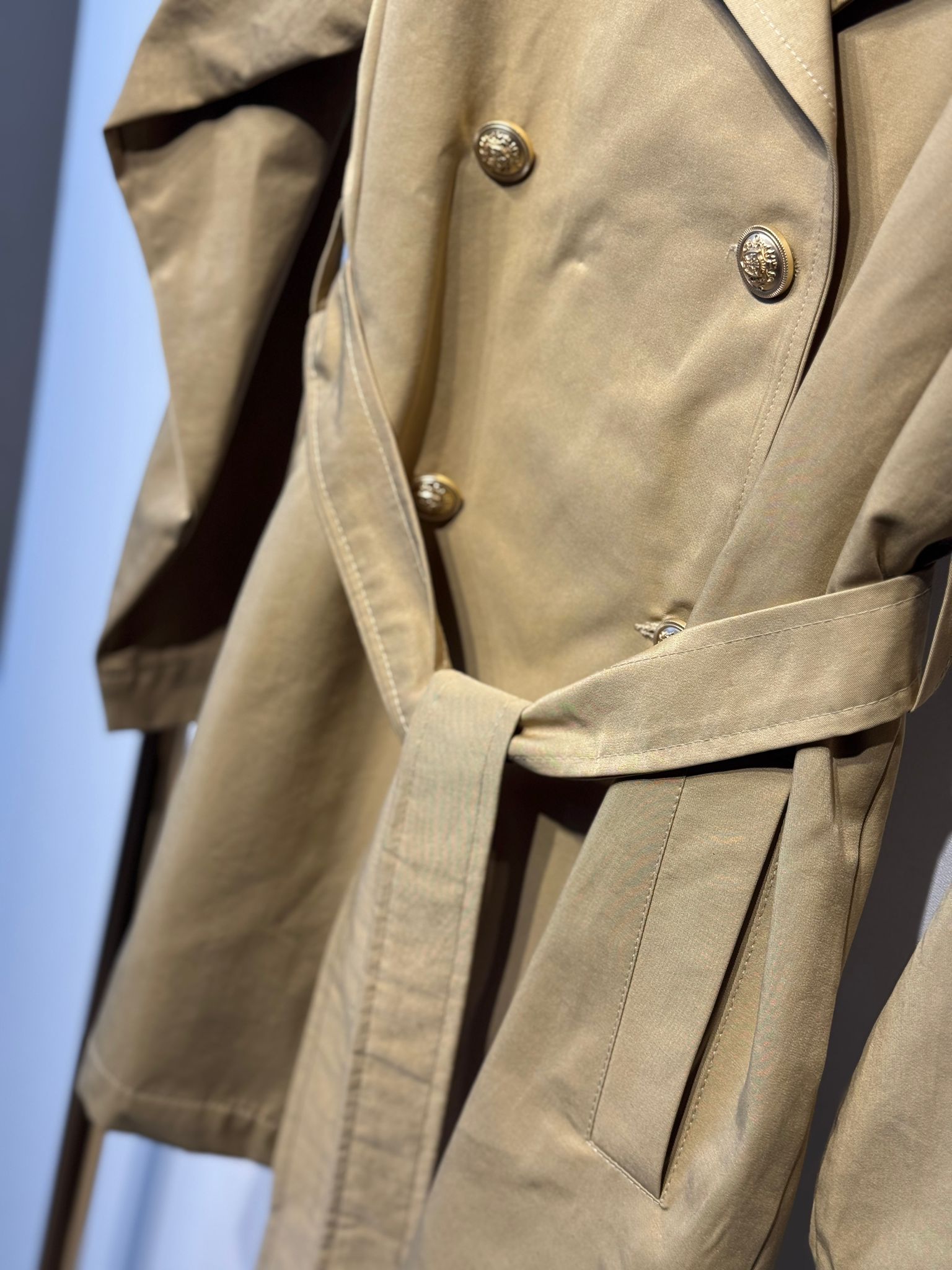 GHİSA Gold Düğme Detaylı Jeans Mix Kısa Trenç