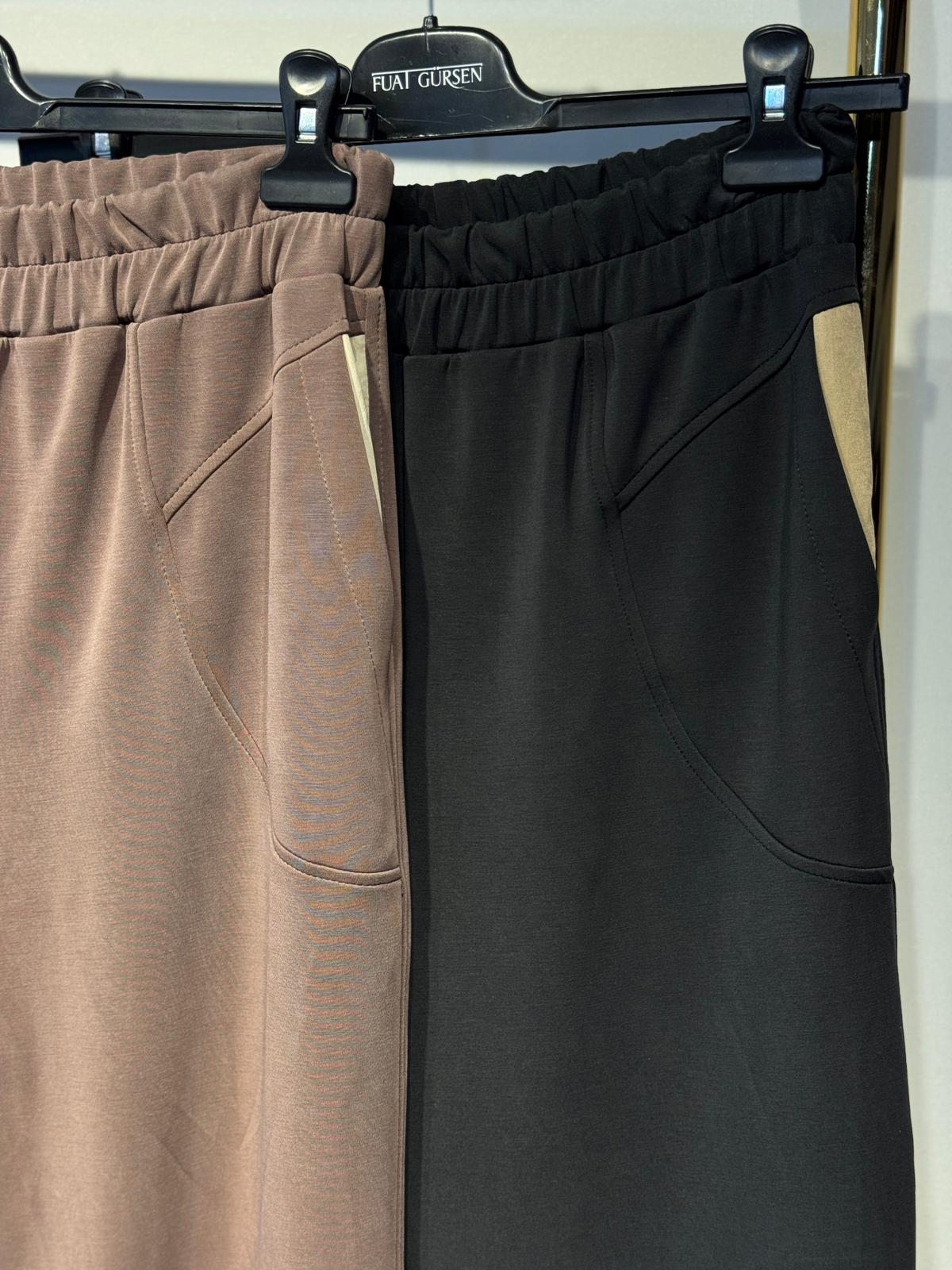 FUAT GÜRSEN Şifon Cep Detaylı Penye Oysho Pantolon