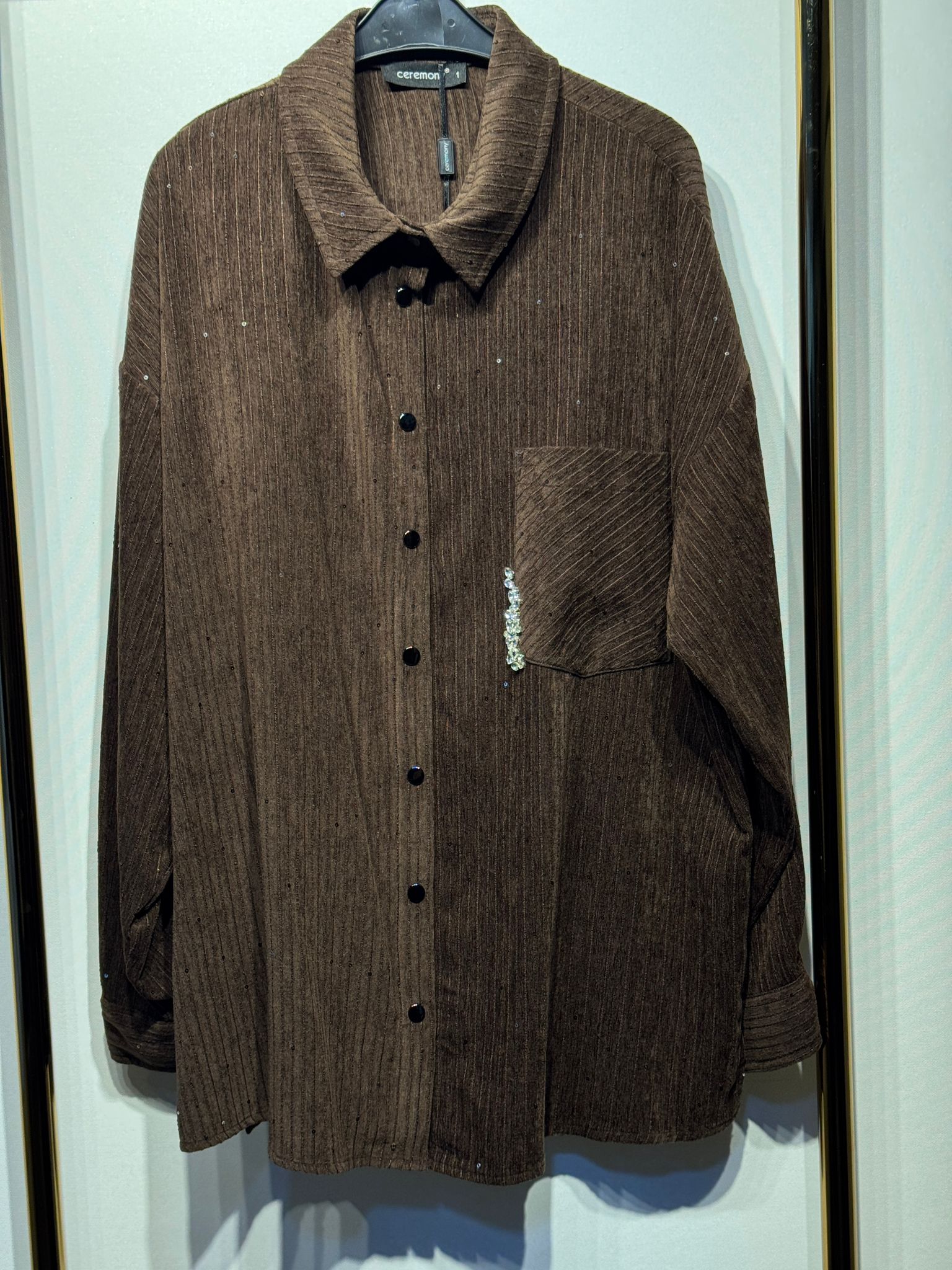 CEREMONY Tek Cepli ve İşlemeli Queen Gömlek