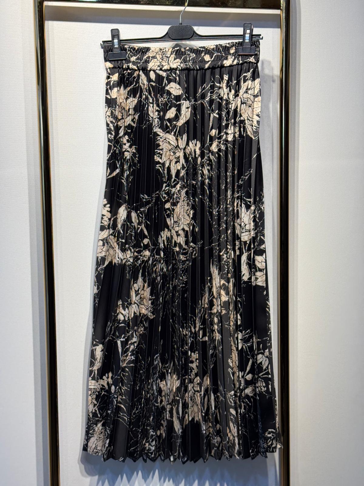 SENTEZ Desenli Plise Etek