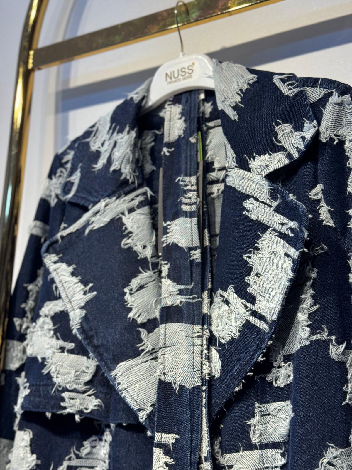 NUSS Nakış İşlemeli Denim Kap