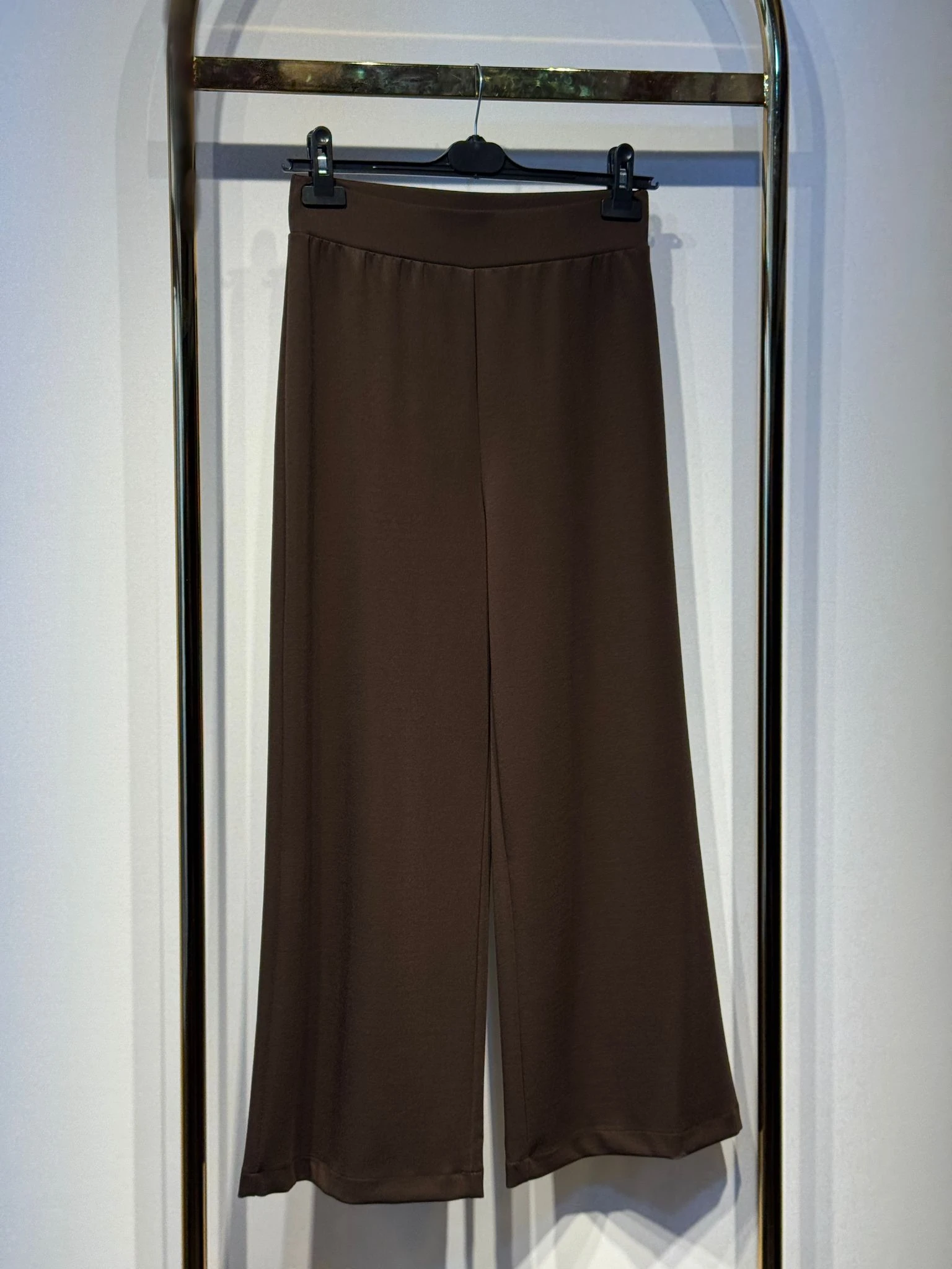 SENTEZ Venedik Beli Lastikli Geniş Paça Pantolon