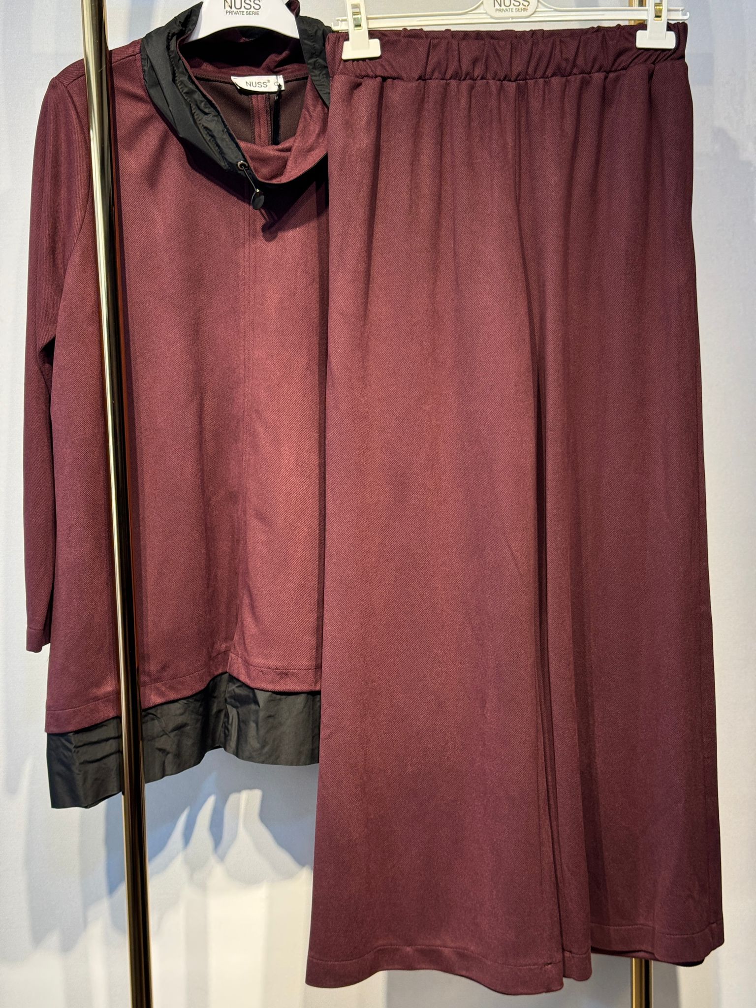 NUSS Özel Kumaş Tasarım Tunik Pantolon Takım