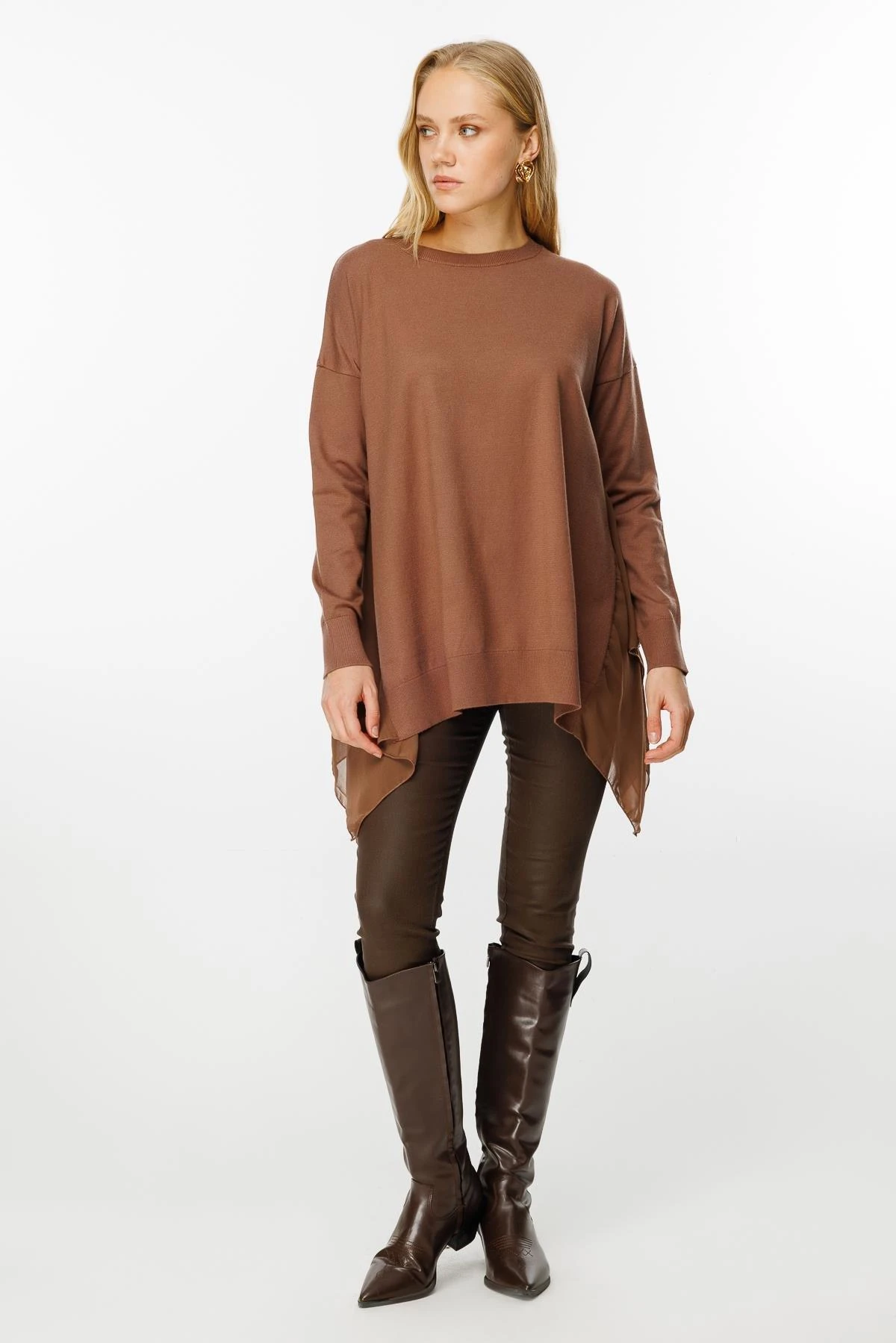 GHİSA Şifon Detaylı Tunik