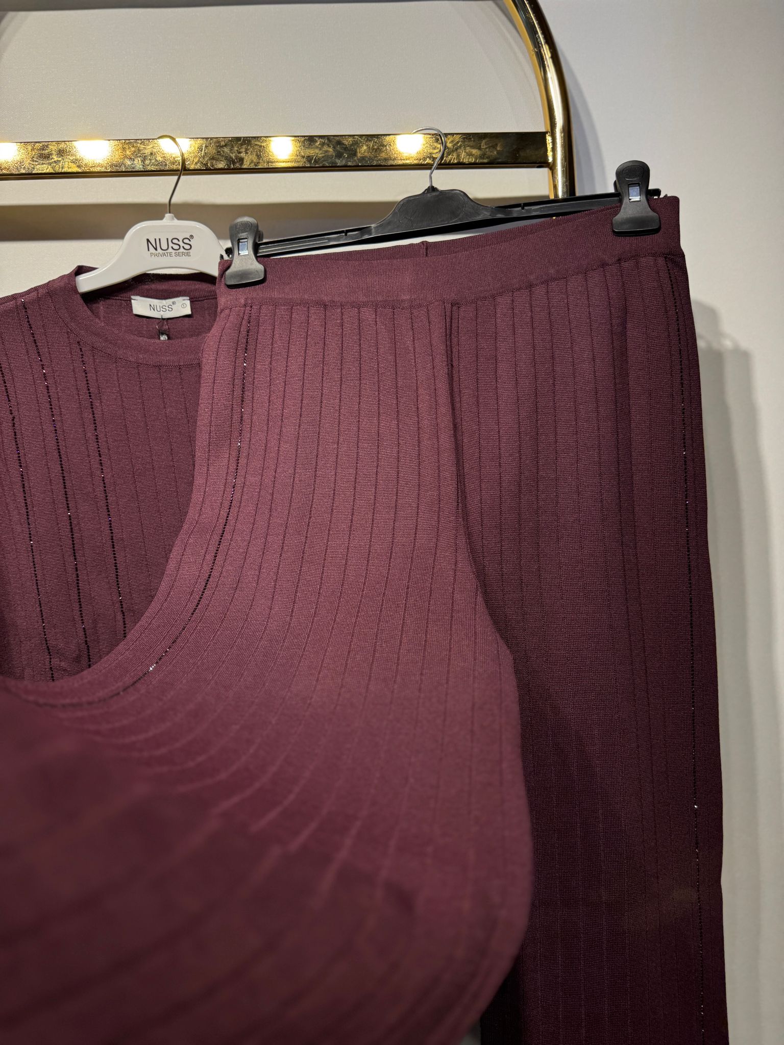 NUSS Merserize Taş İşlemeli Tunik Pantolon Takım