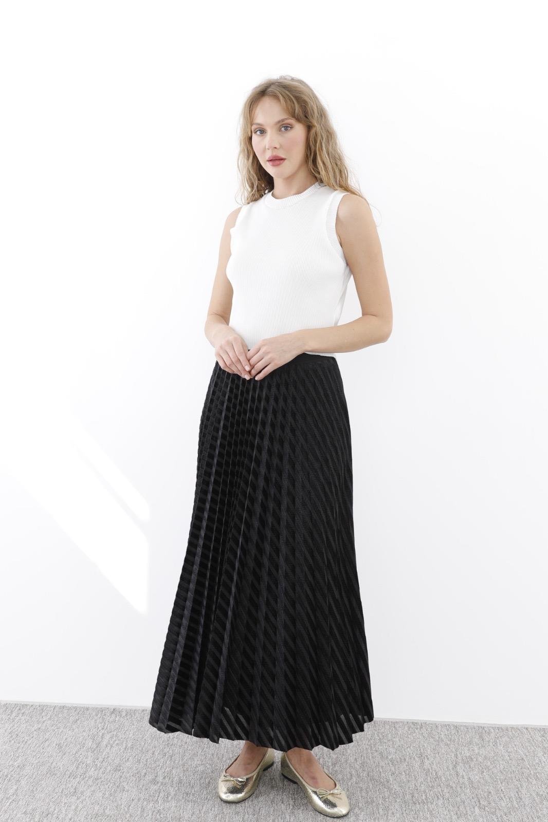 SENTEZ PARİS PLİSE ETEK