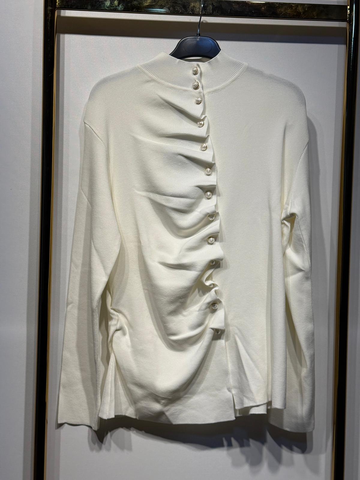 GHİSA Gül İnci Düğmeli Merserize Hırka