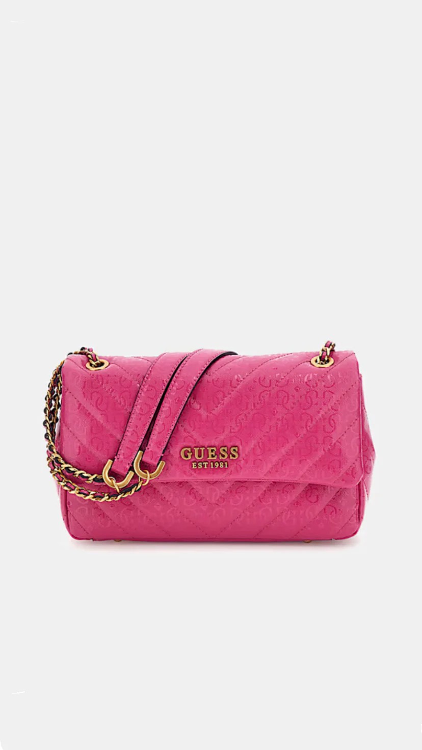 GUESS Amblem İşlemeli Zincirli Omuz Çanta