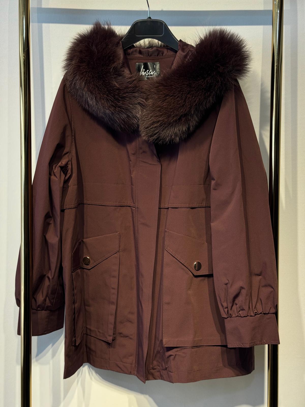 LİSA EXCLUSİVE Kürklü Çıt Kısa Trenç