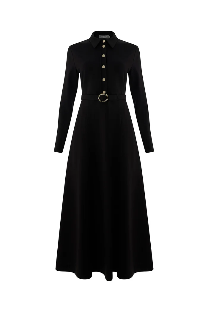 EXQUİSE Kemer Hediyeli Georgina Örme Elbise