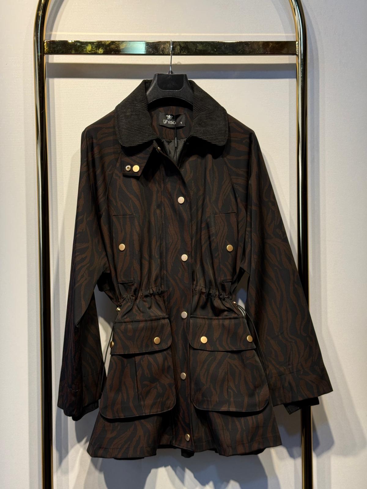 GHİSA Desenli Kumaş Tasarım Kaban