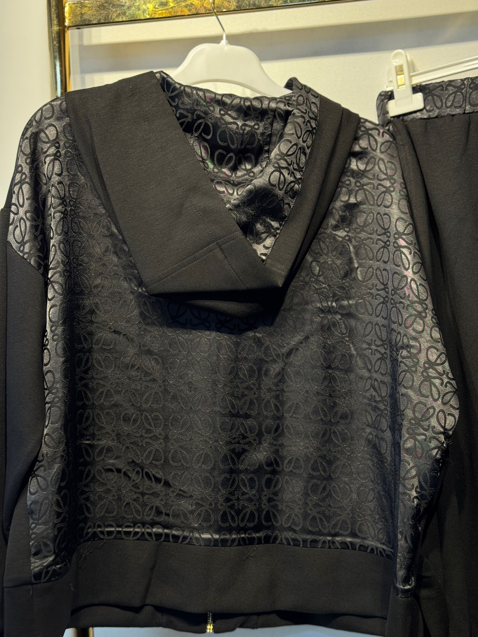 NUSS Oysho Mix Saten Kapşonlu Tunik Etek Takım