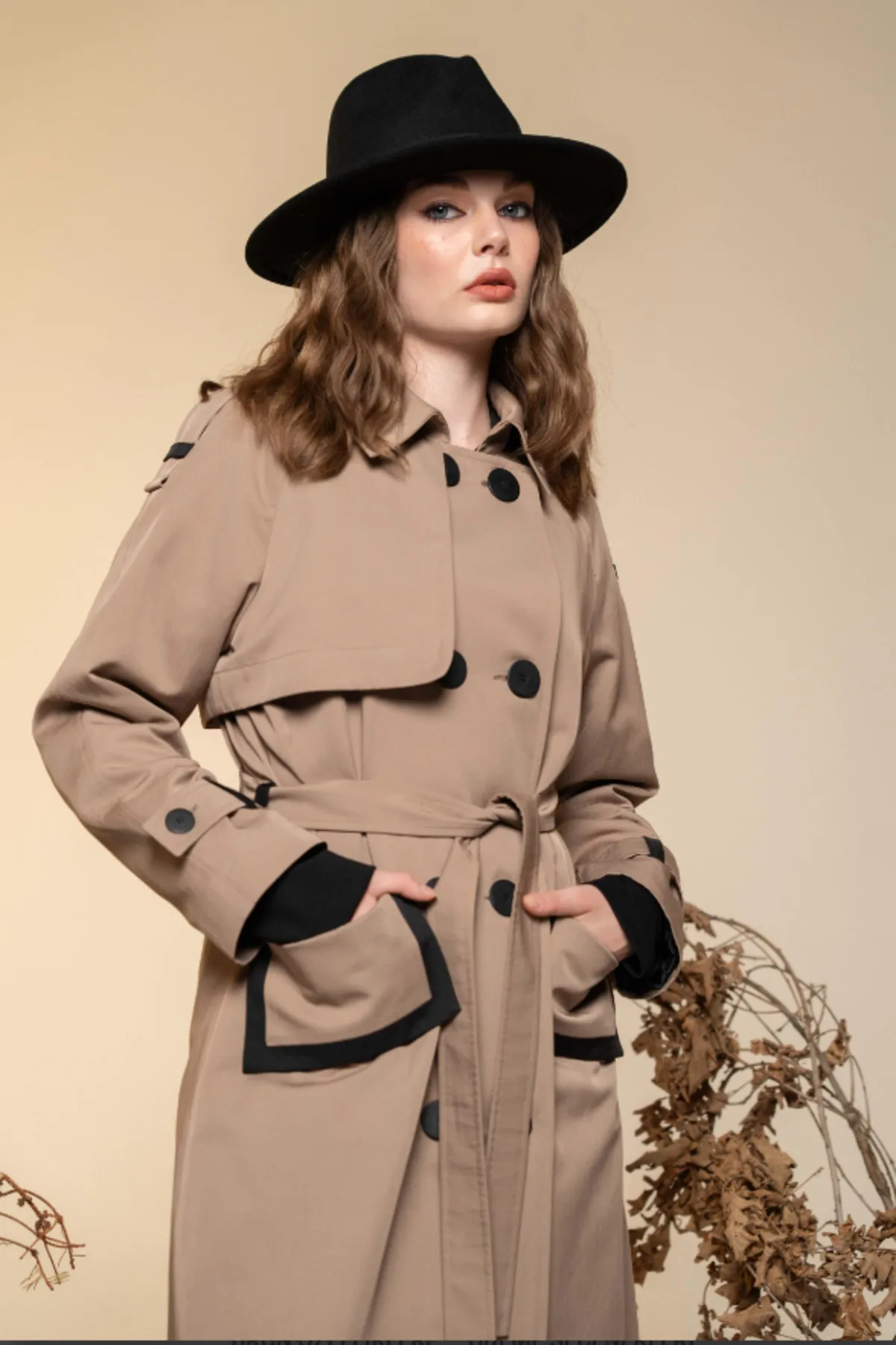 CEREMONY CEBİ ALLERLİ ÇİFT DÜĞME TRENÇKOT