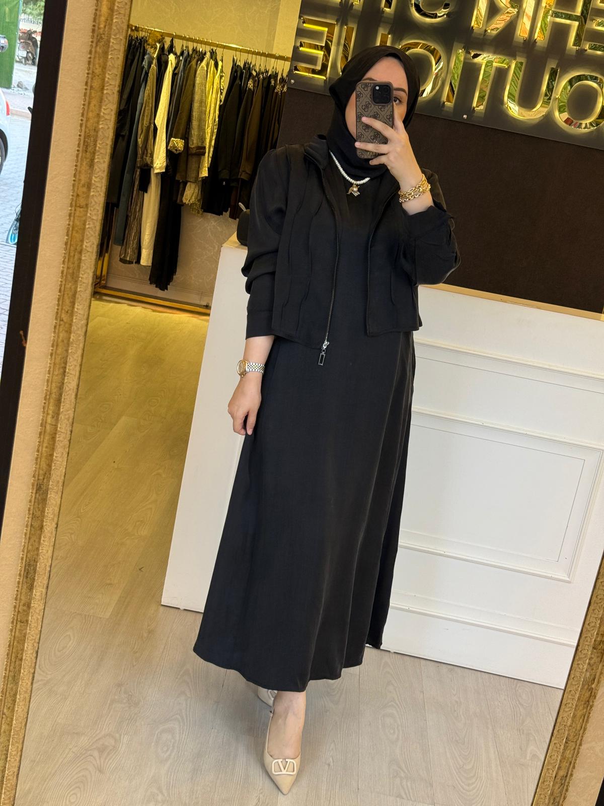 LİSSMORE İpek Cupra Ceketli Elbise