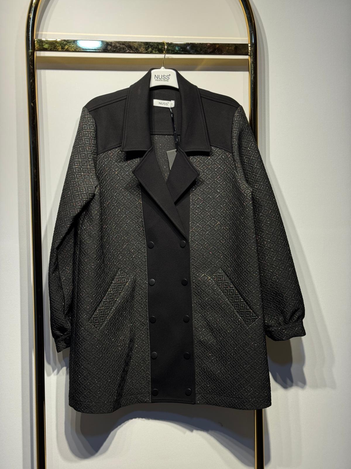 NUSS Parla İplik Detaylı Kabartma Kumaş Kap