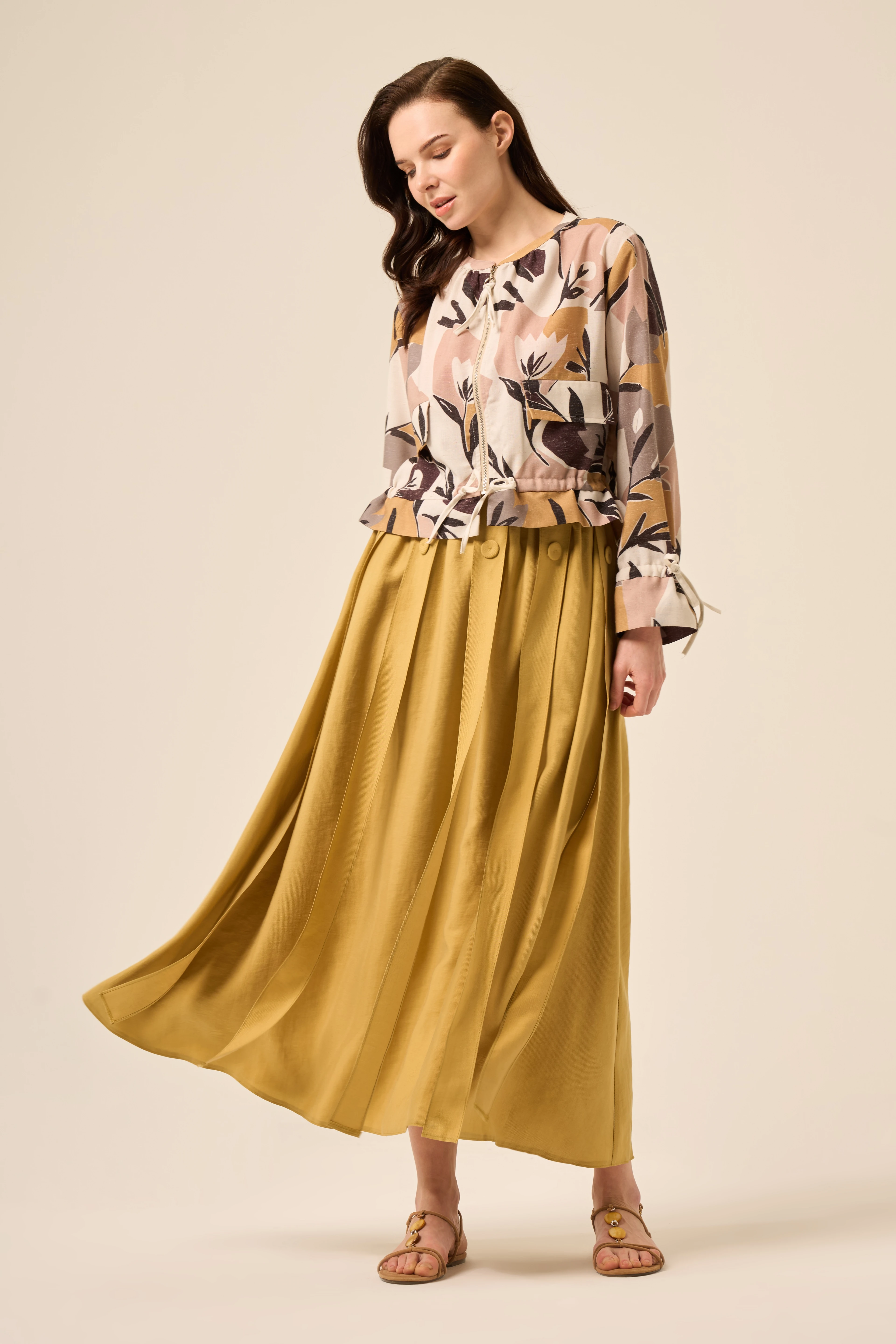 CEREMONY Hareketli Bant Detaylı Pasion Etek