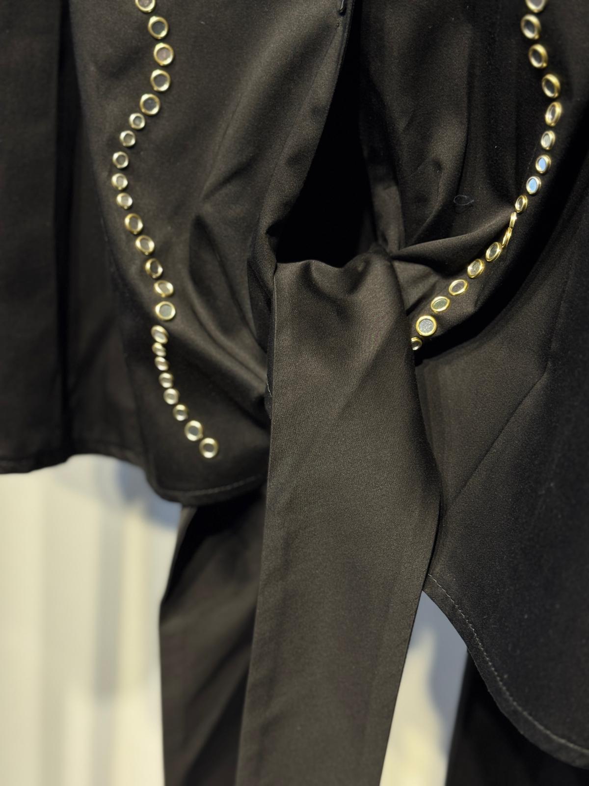 GHİSA Zımba Ayna İşlemeli Gömlek Etek Takım