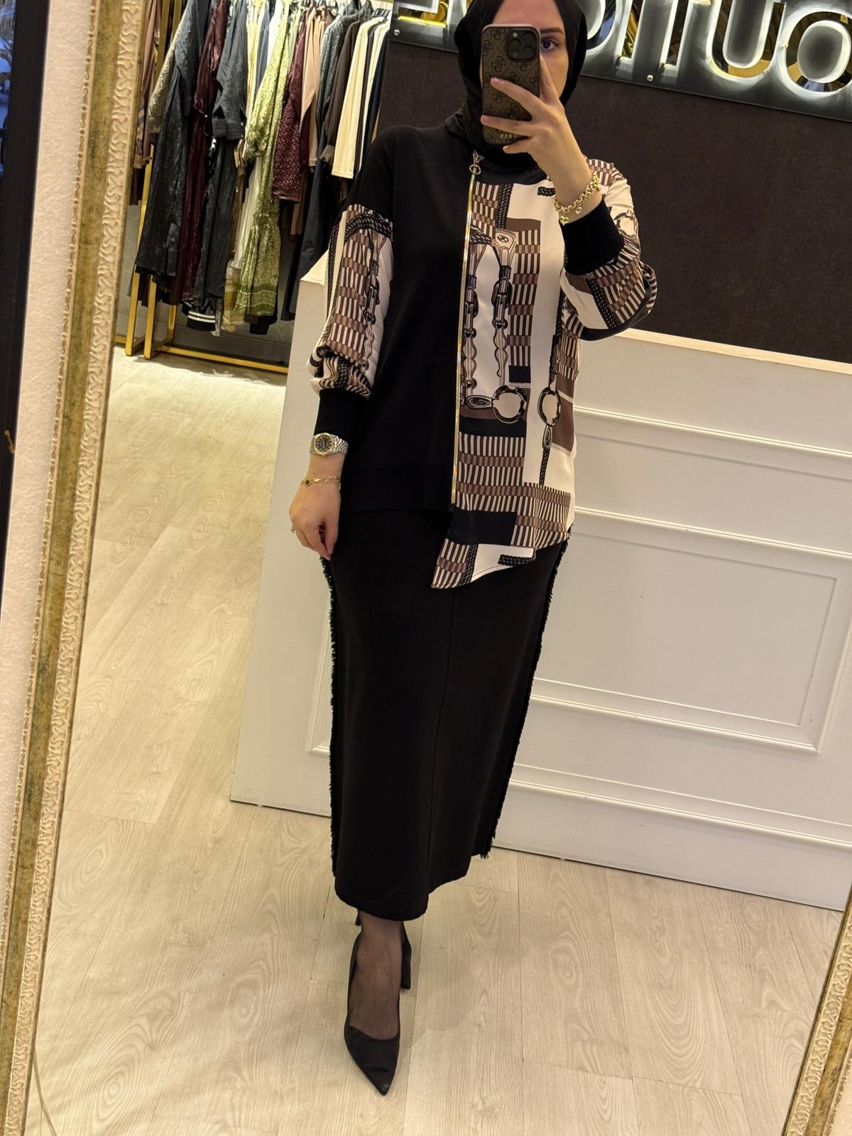 GHİSA Fermuar Detaylı Tunik