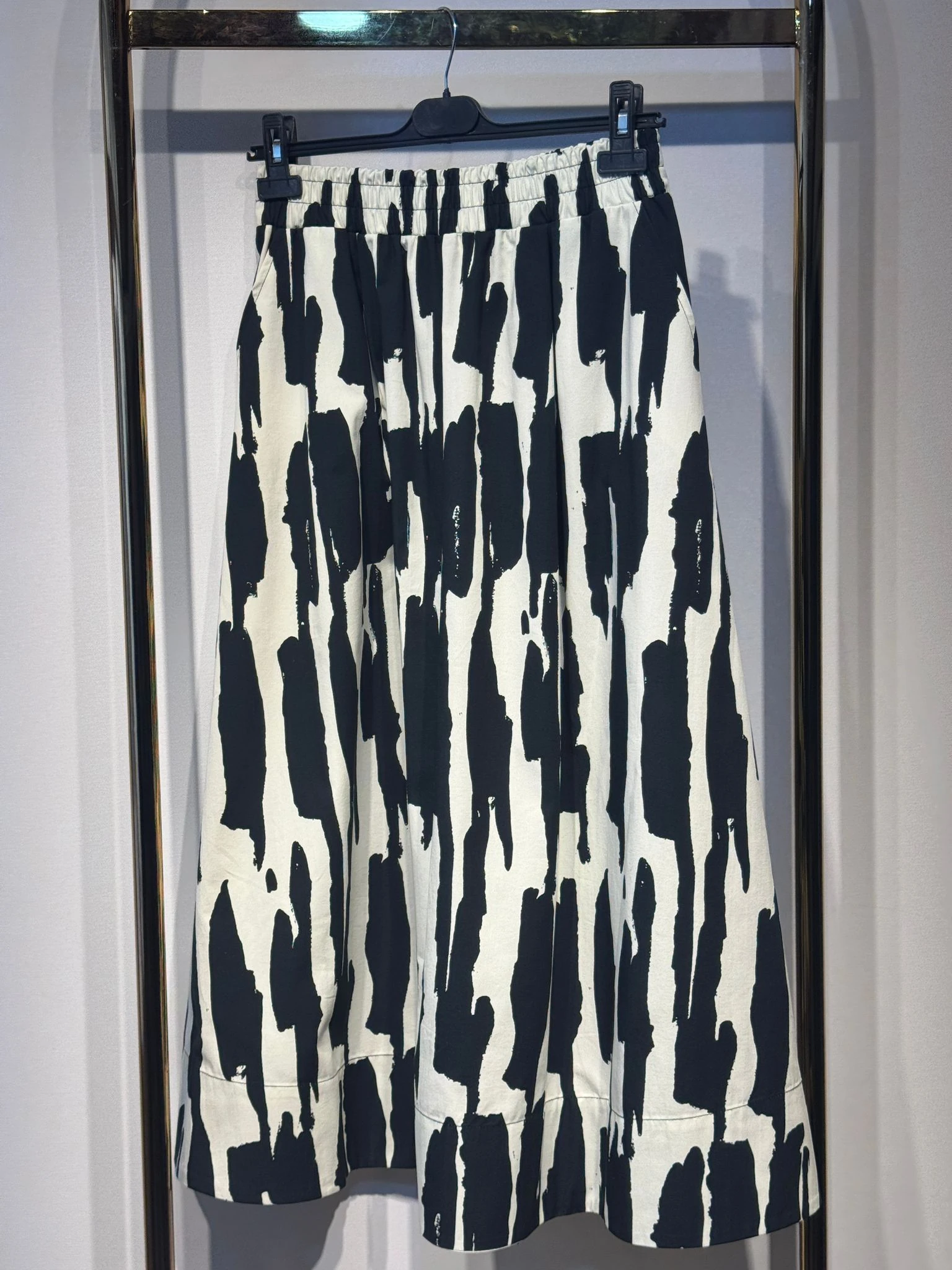 SENTEZ Zebra Desenli Kloş Etek