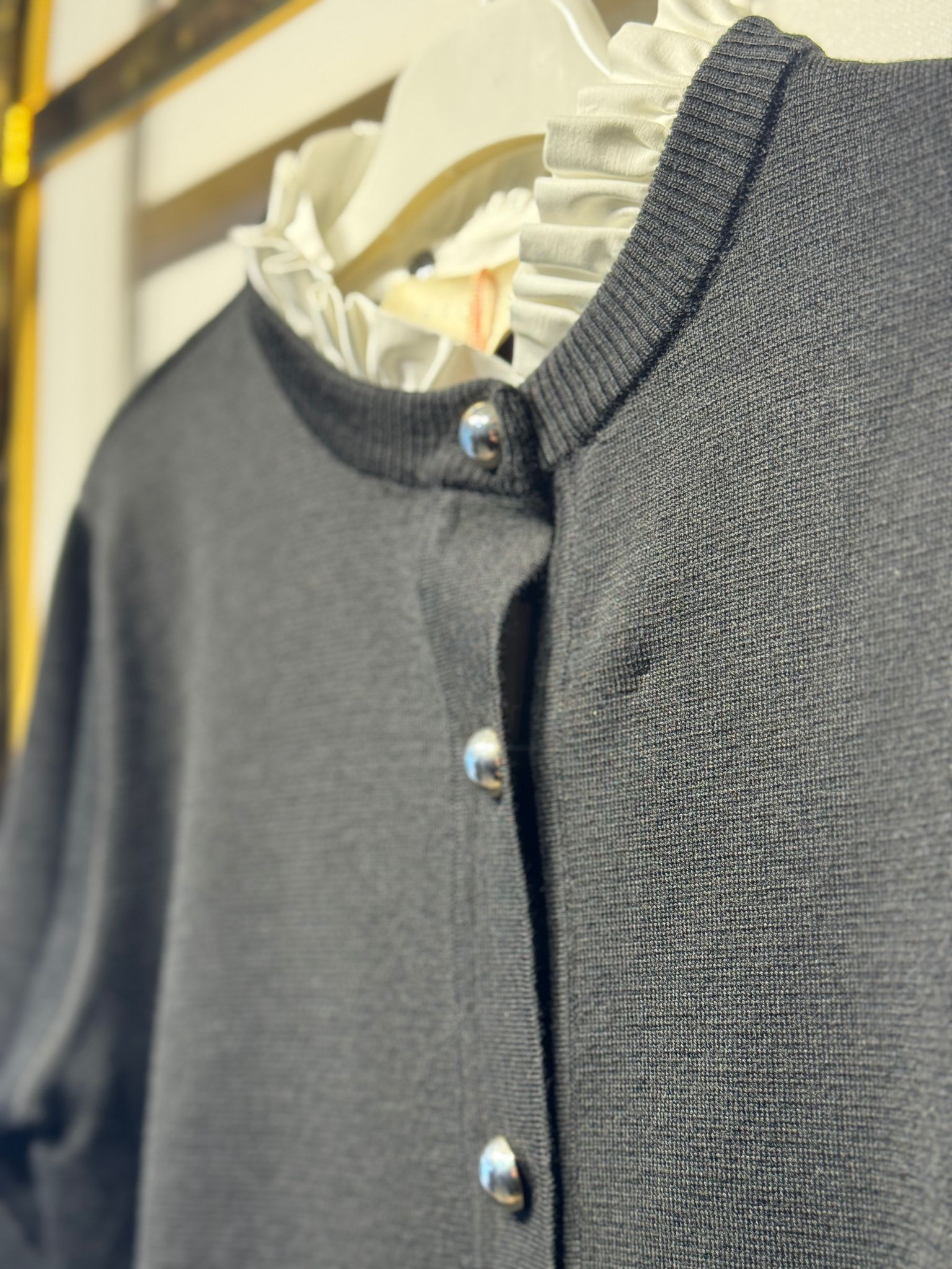 EXQUİSE Gold Düğme Detaylı Mix Kamilah T. Hırka