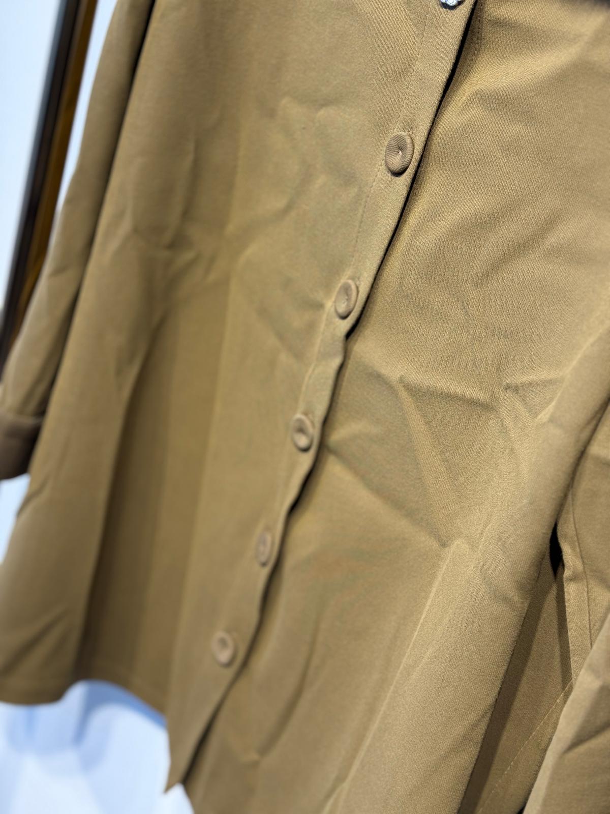 LİSA EXCLUSİVE Tasarım Düğmeli Örme Kumaş Kürk Detaylı Takım