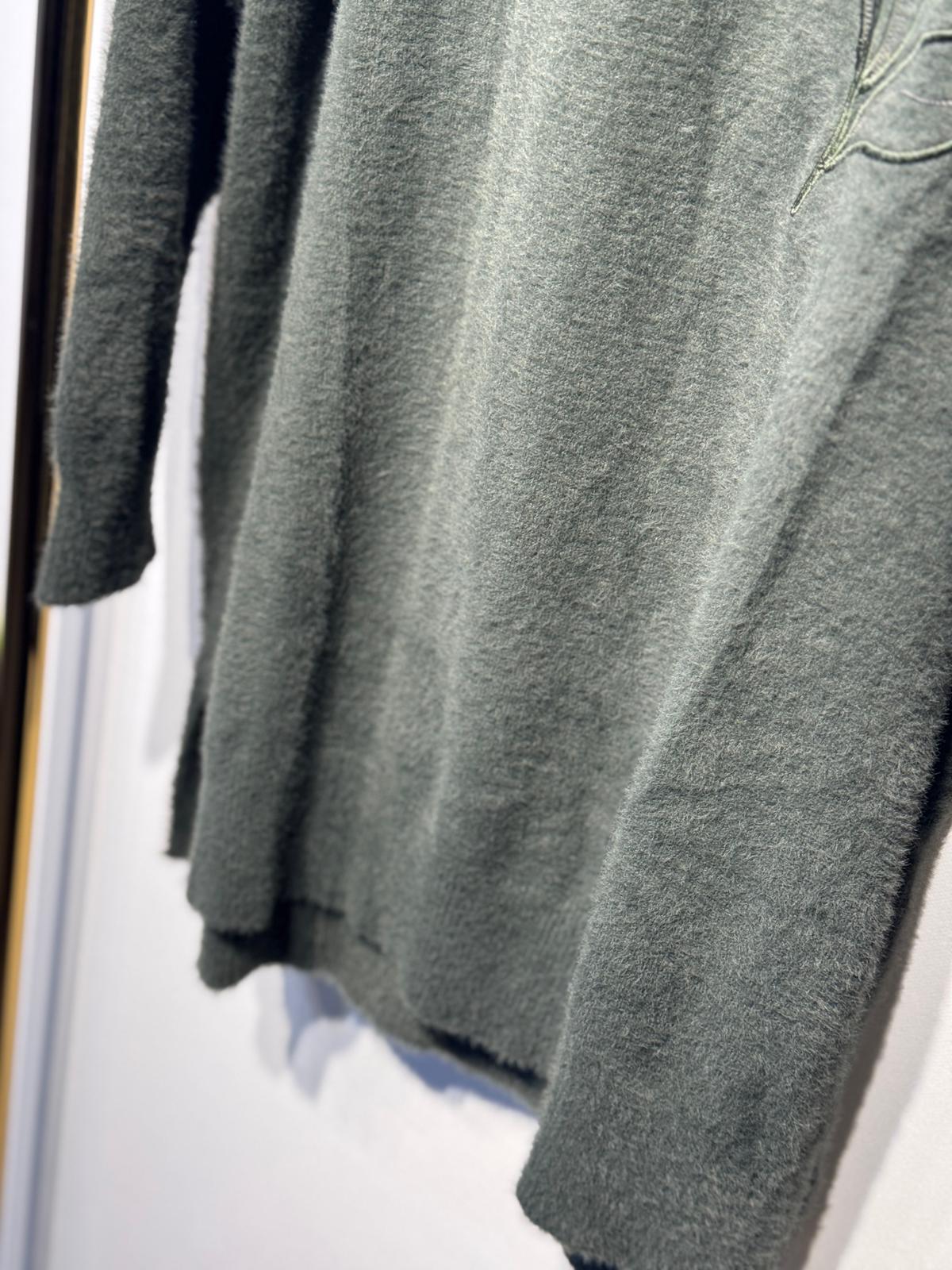 NUSS Nakış İşlemeli Angora Kazak