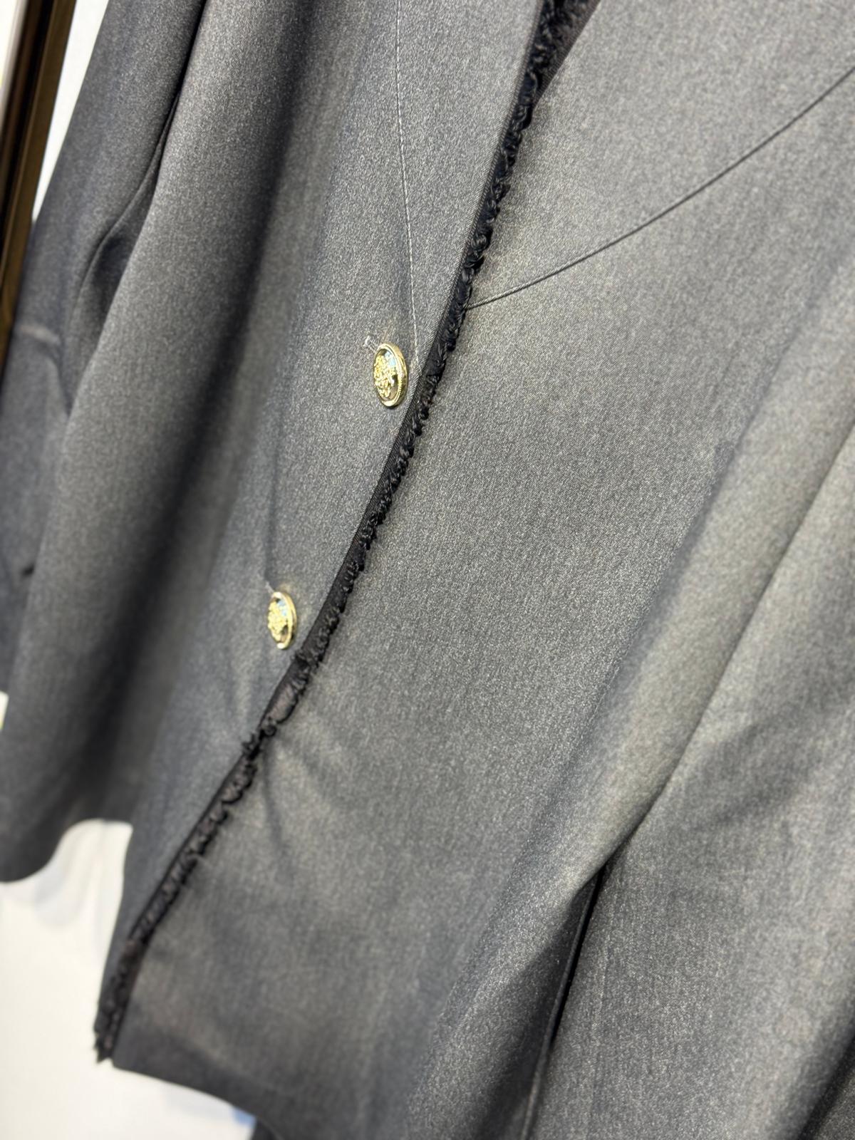 GHİSA Gold Düğme Detaylı Kruvaze Görünüm Ceket Pantolon Takım