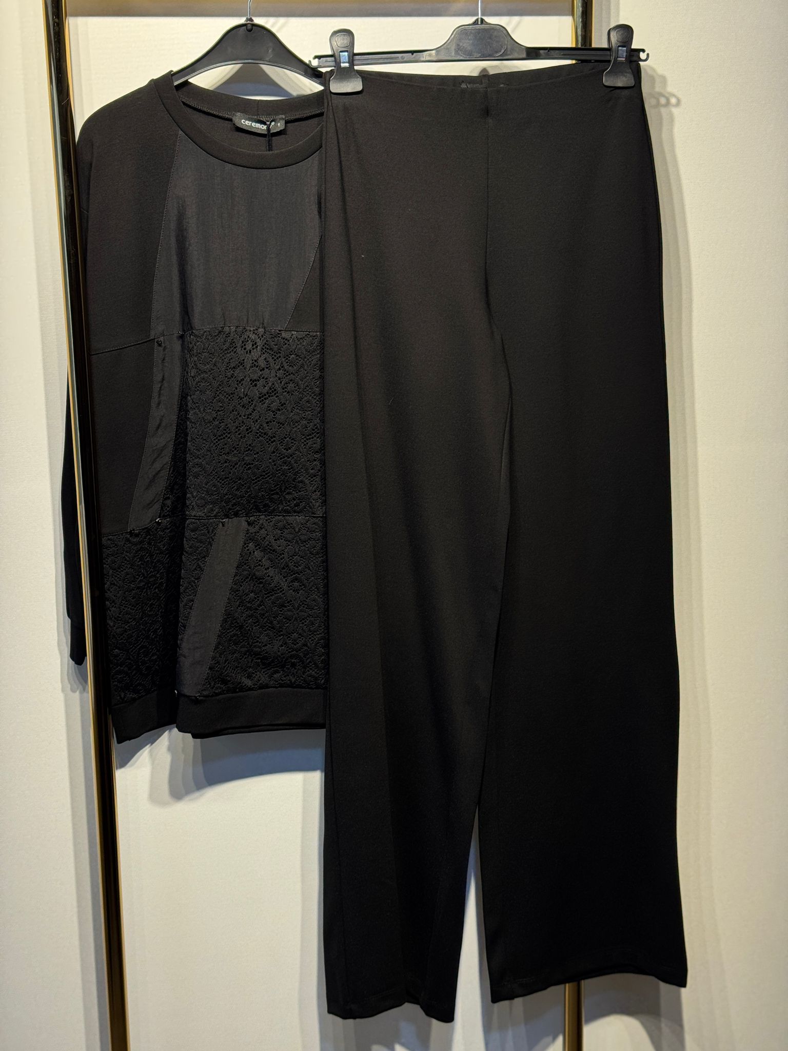 CEREMONY Dantel Detaylı Çelik Örme Takım