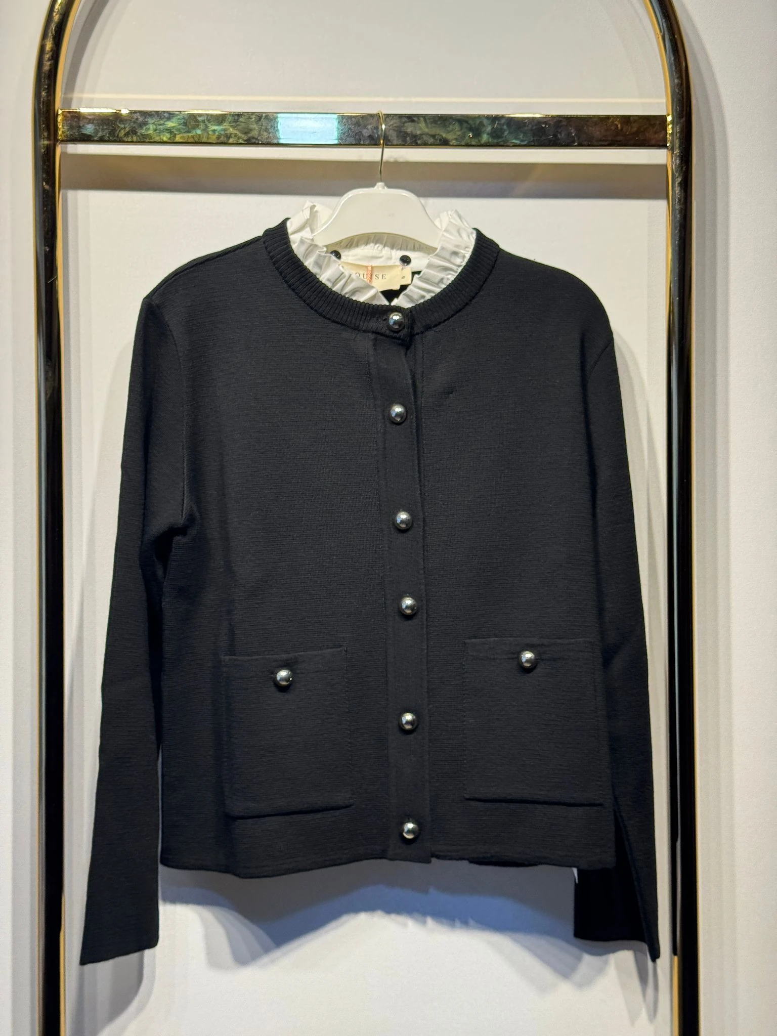 EXQUİSE Gold Düğme Detaylı Mix Kamilah T. Hırka