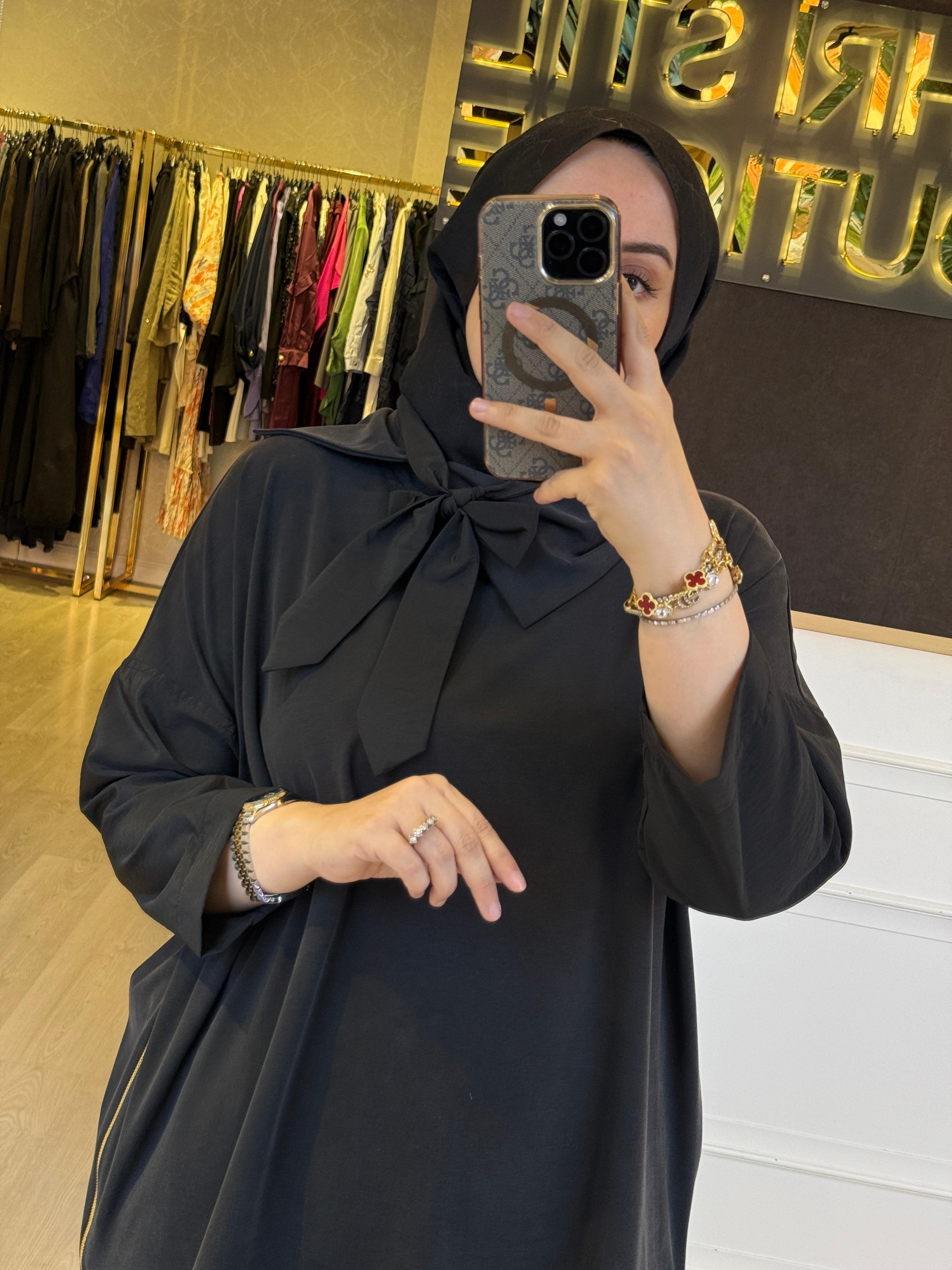 GHİSA Yaka Papyon Detaylı Tunik Pantolon Takım