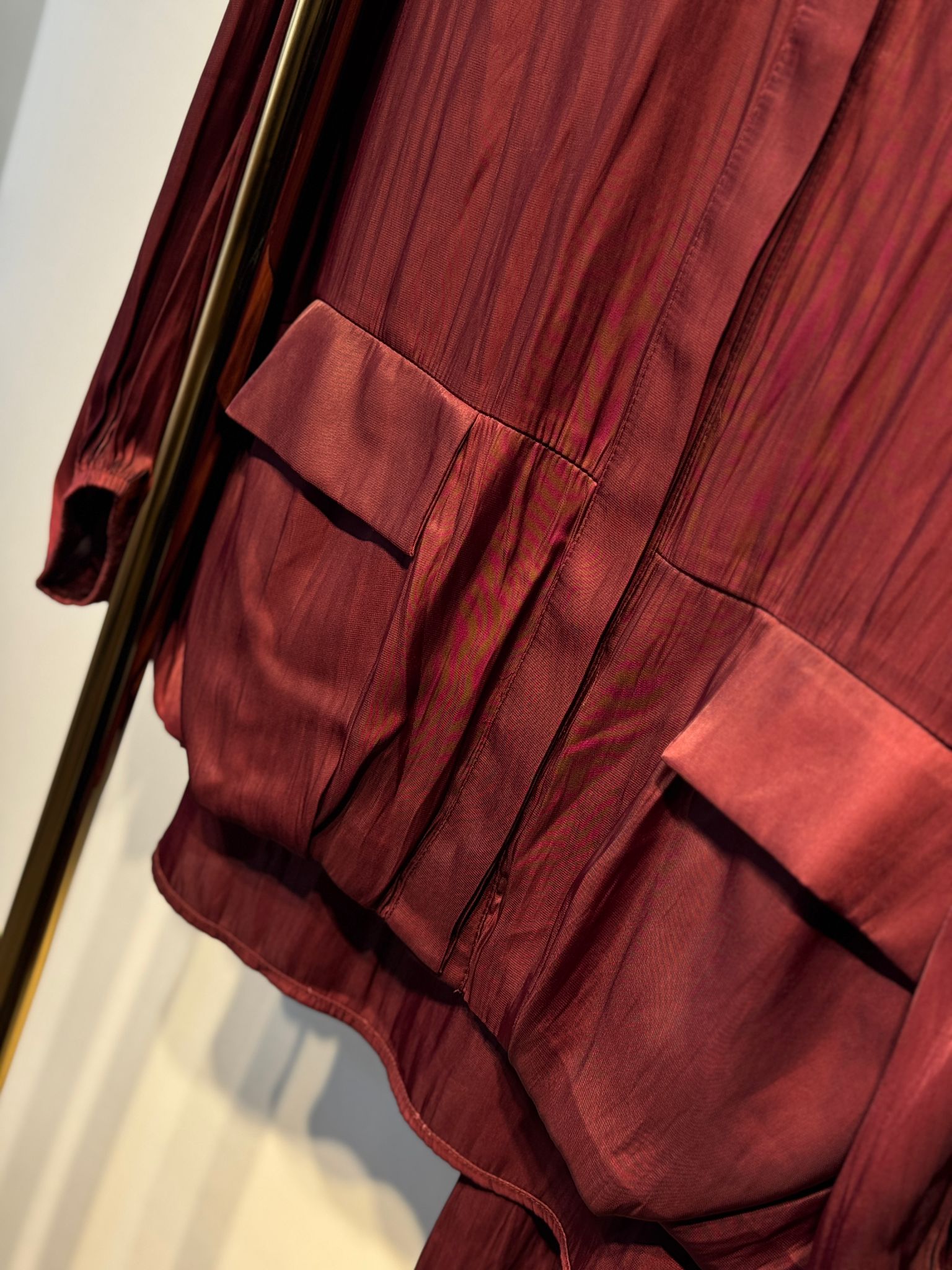 GHİSA Gizli Düğme Tasarım Gömlek - Rahat Pantolon Saten Takım