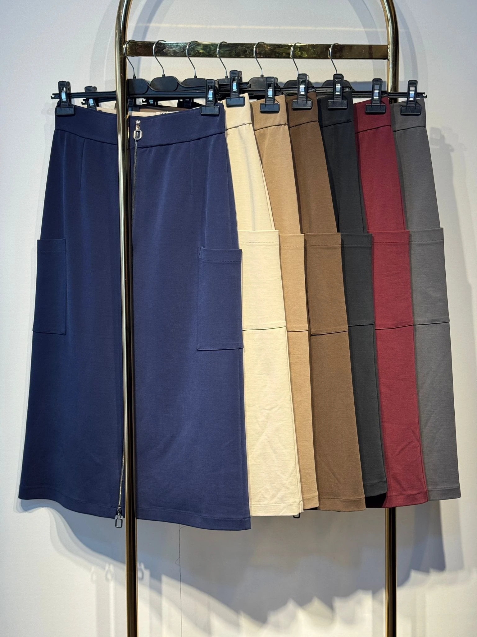 SENTEZ Cep Detaylı Fermuarlı Etek