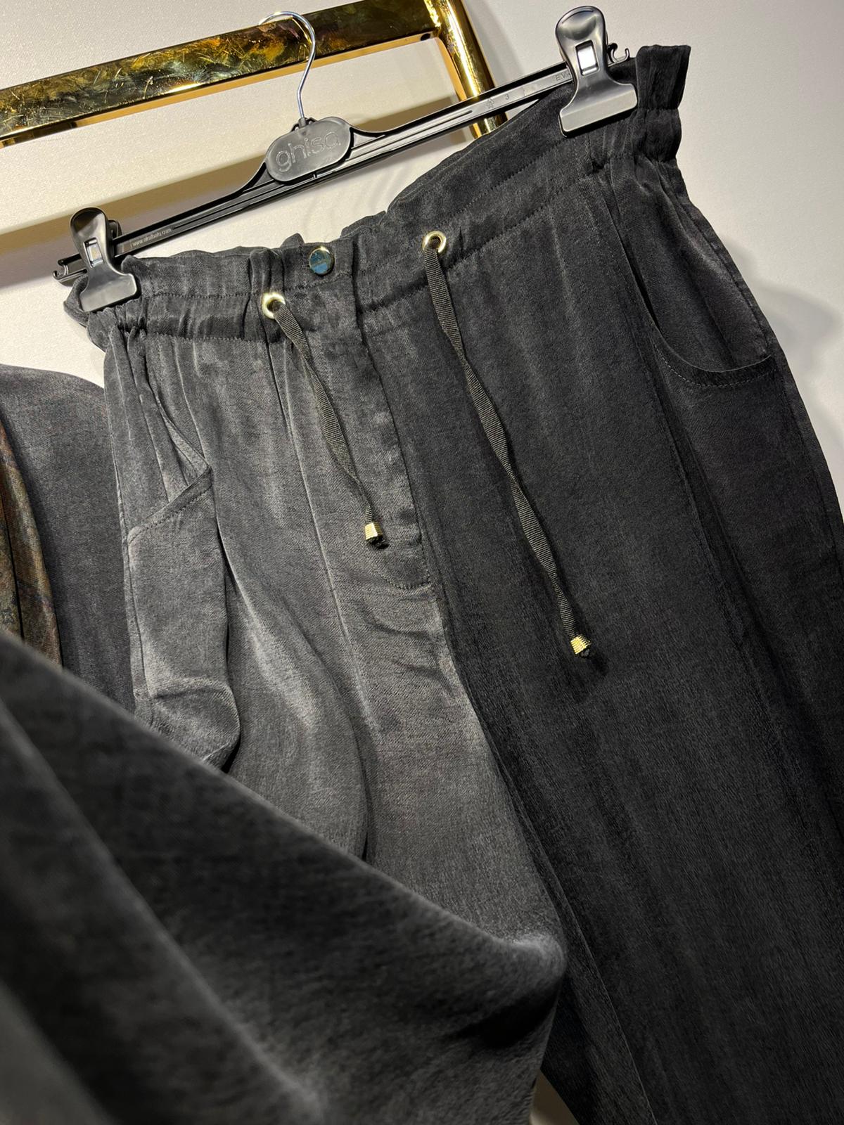 GHİSA İpek Cupra Mix Kumaş Kapşonlu Sweat Rahat Pantolon Takım