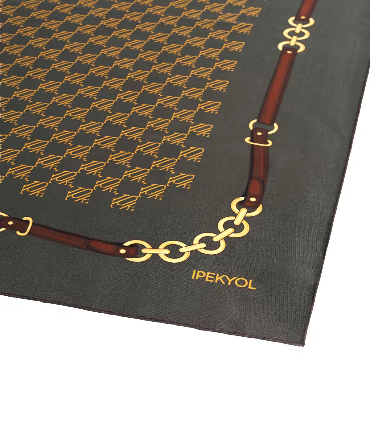 İPEKYOL CUPRO İPEK MONOGRAM EŞARP