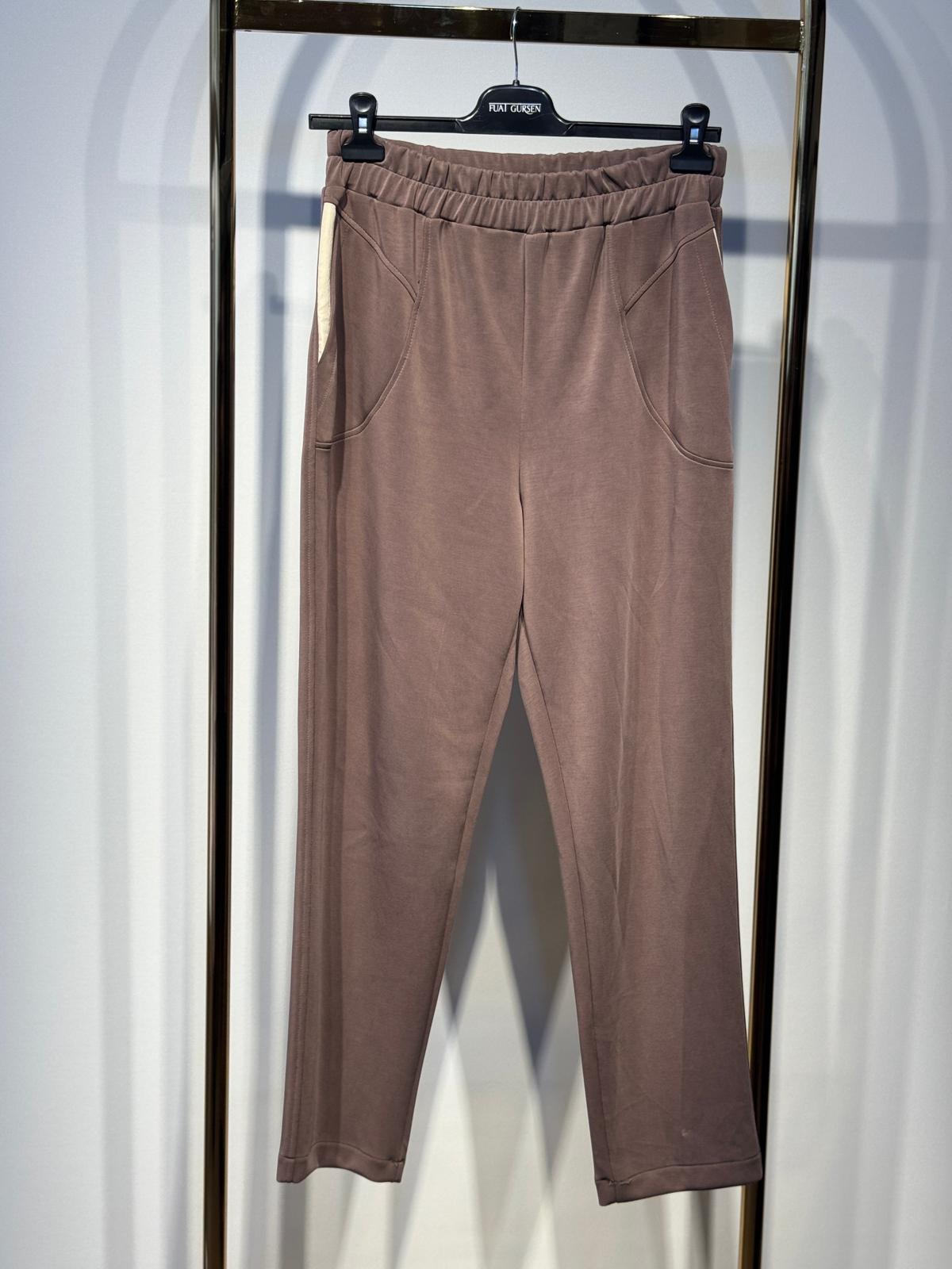 FUAT GÜRSEN Şifon Cep Detaylı Penye Oysho Pantolon