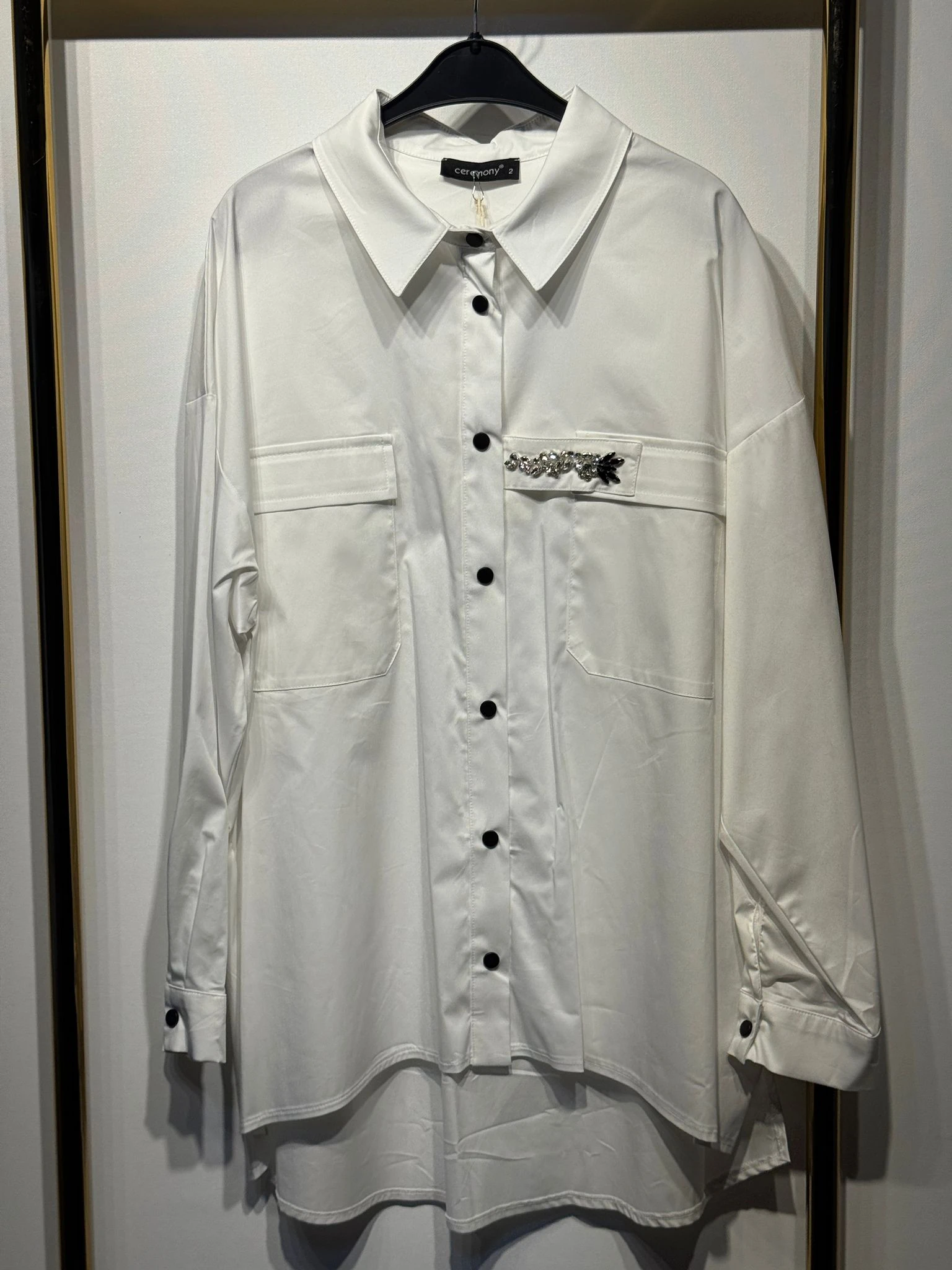 CEREMONY Arkası Allerli Bağlamalı Paper Touch Gömlek