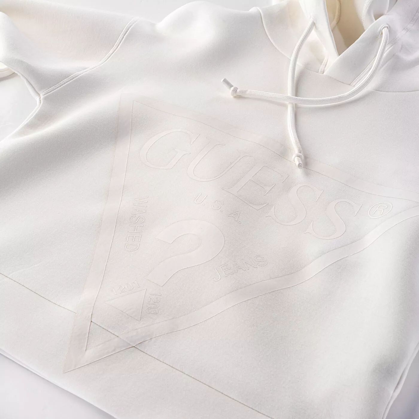 GUESS Önde üçgen logolu scuba sweatshirt