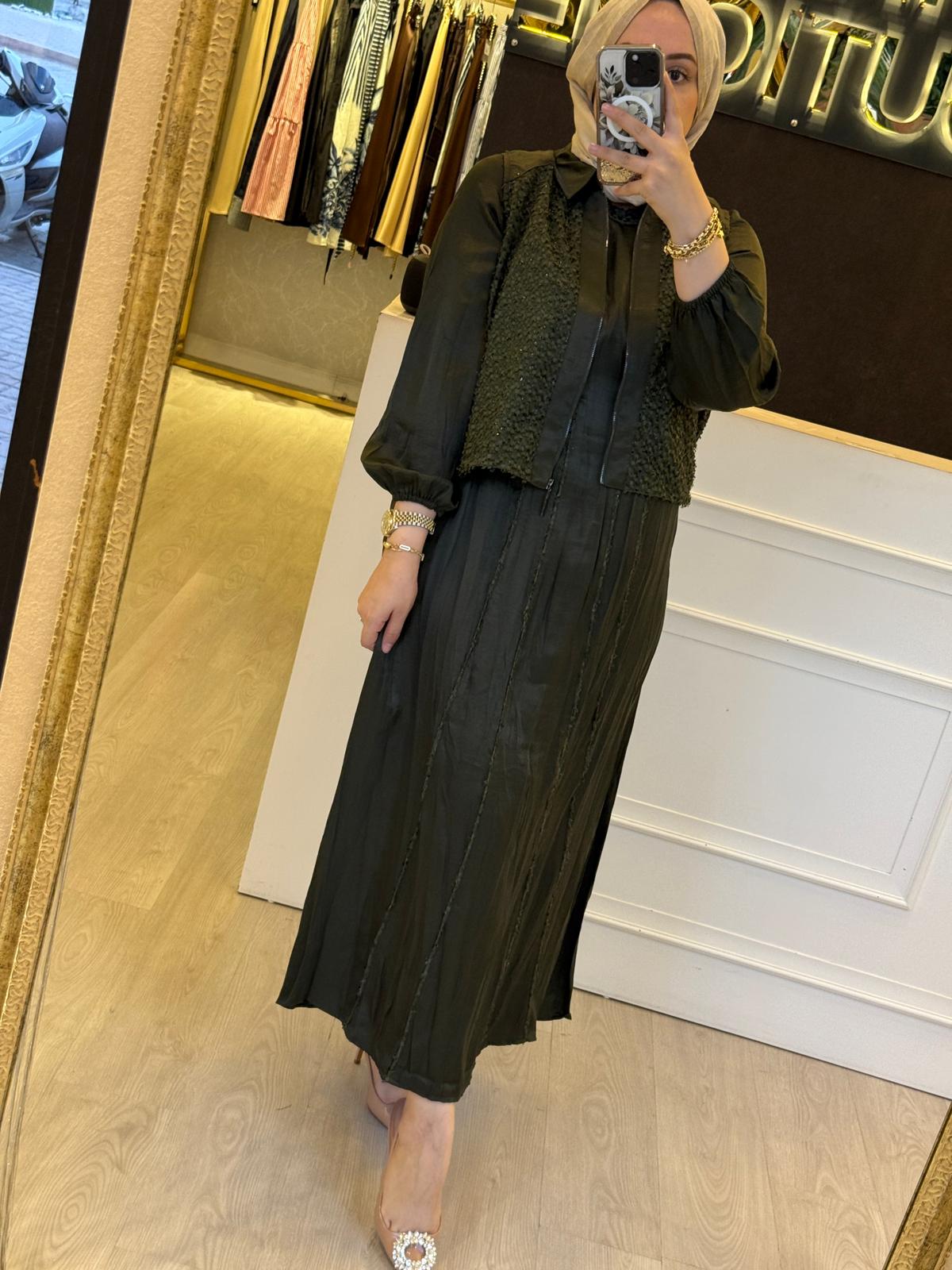 LİSSMORE Tüy Detaylı Ceketli Elbise