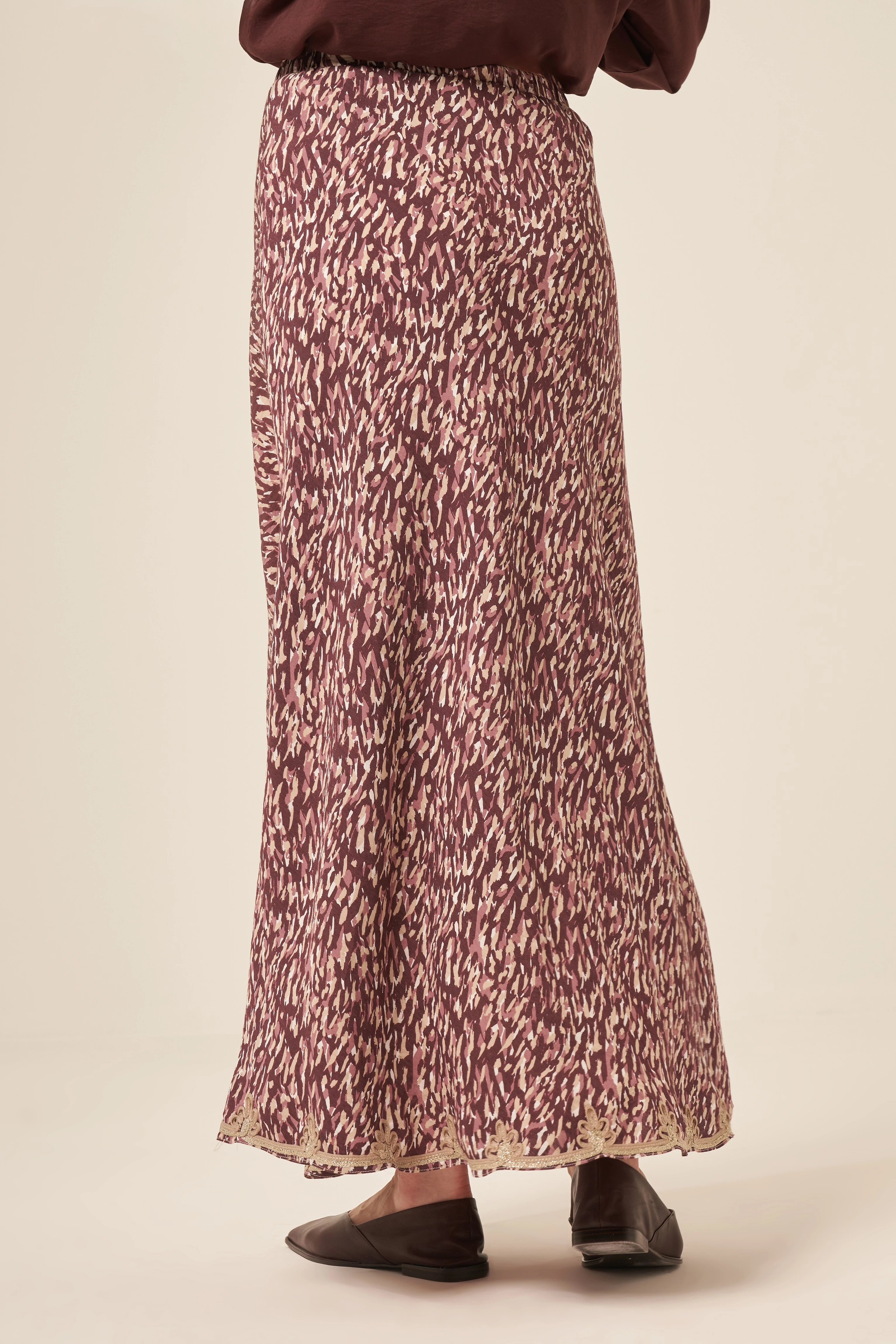 CEREMONY Mia Desen Beli Lastikli Verev Etek