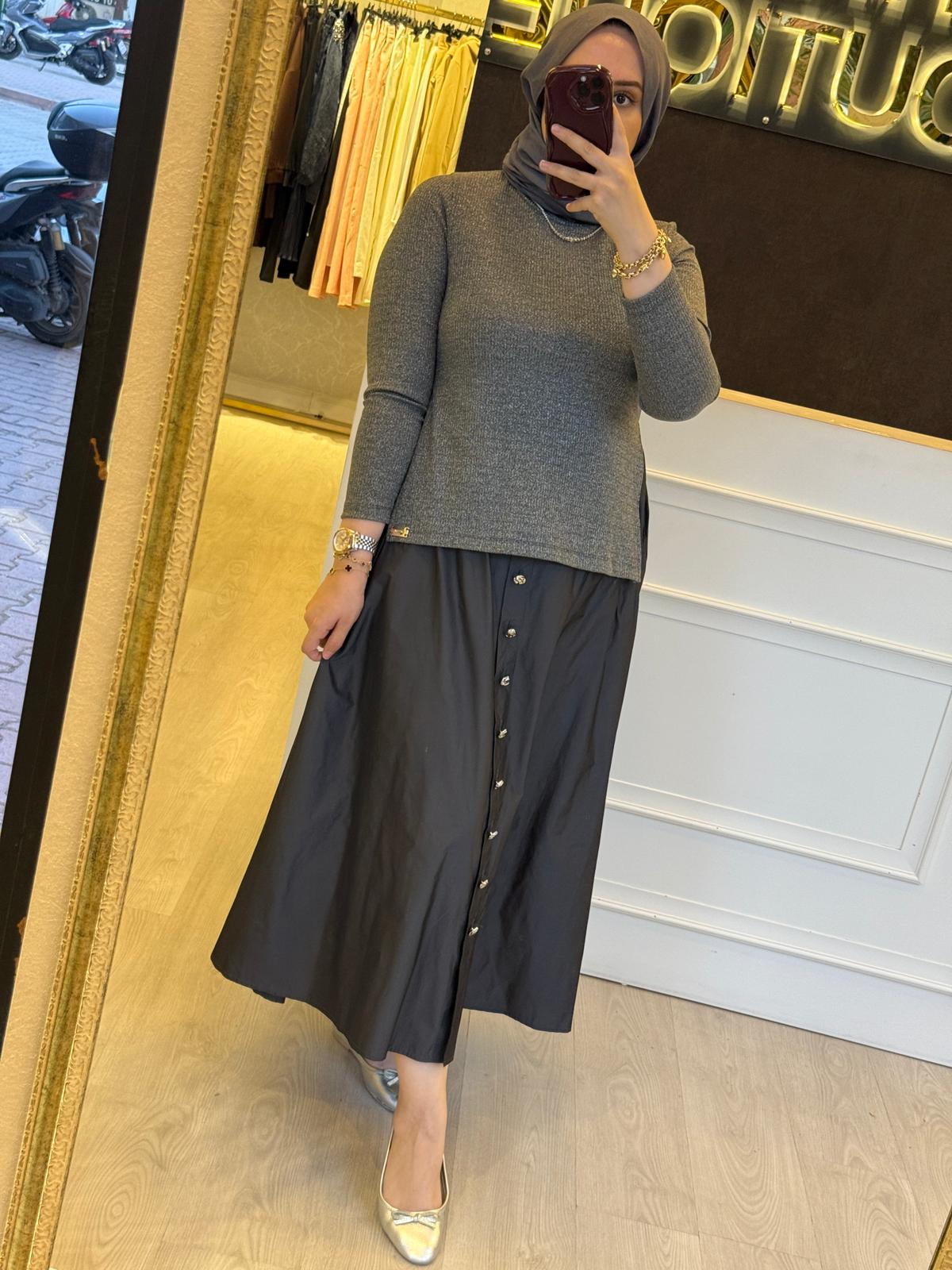 MİSSEMRAMİSS Parla İplik Detaylı Arvena Duo Elbise